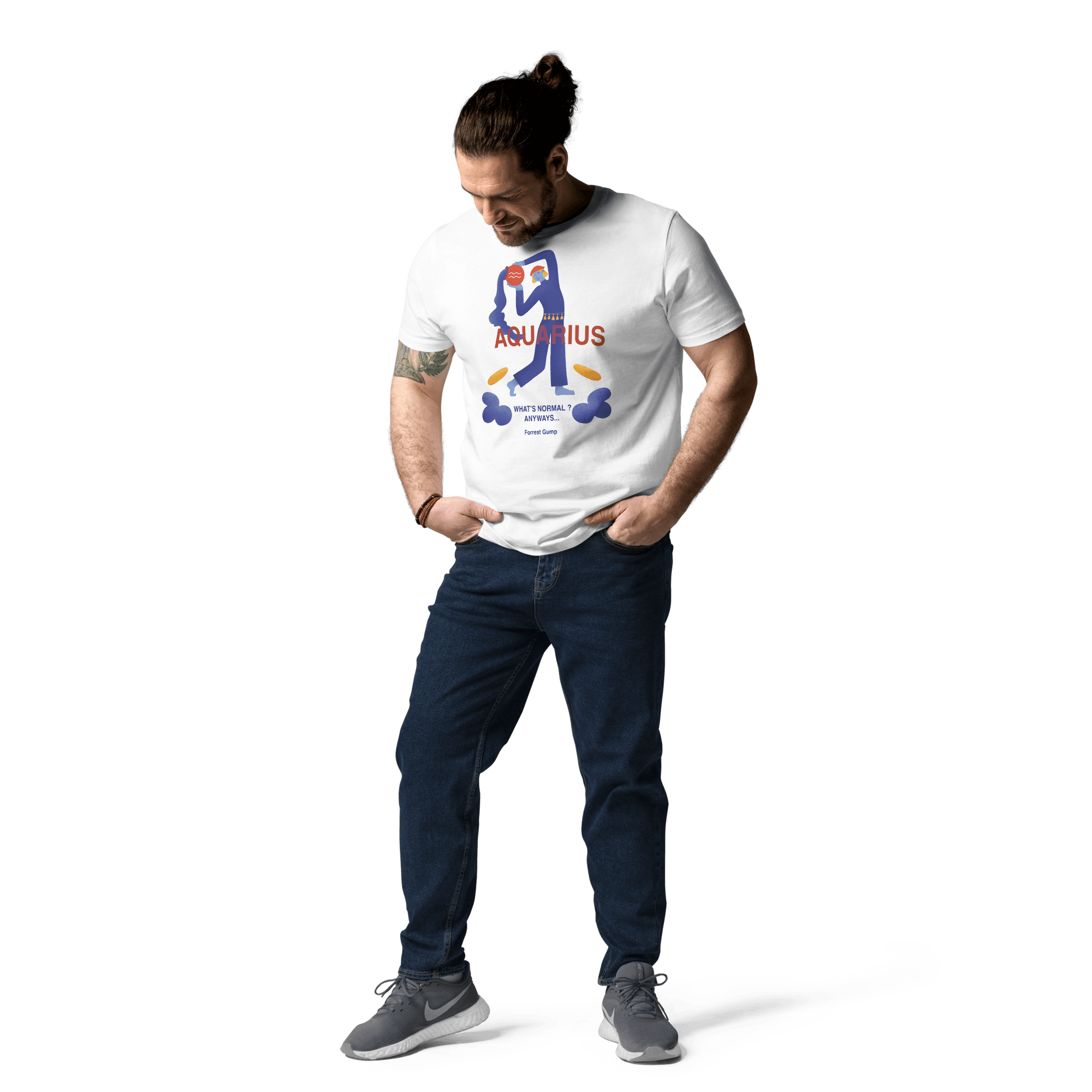 Aquarius Unisex Organic Cotton T-Shirt - Forrest Gump Edition - 