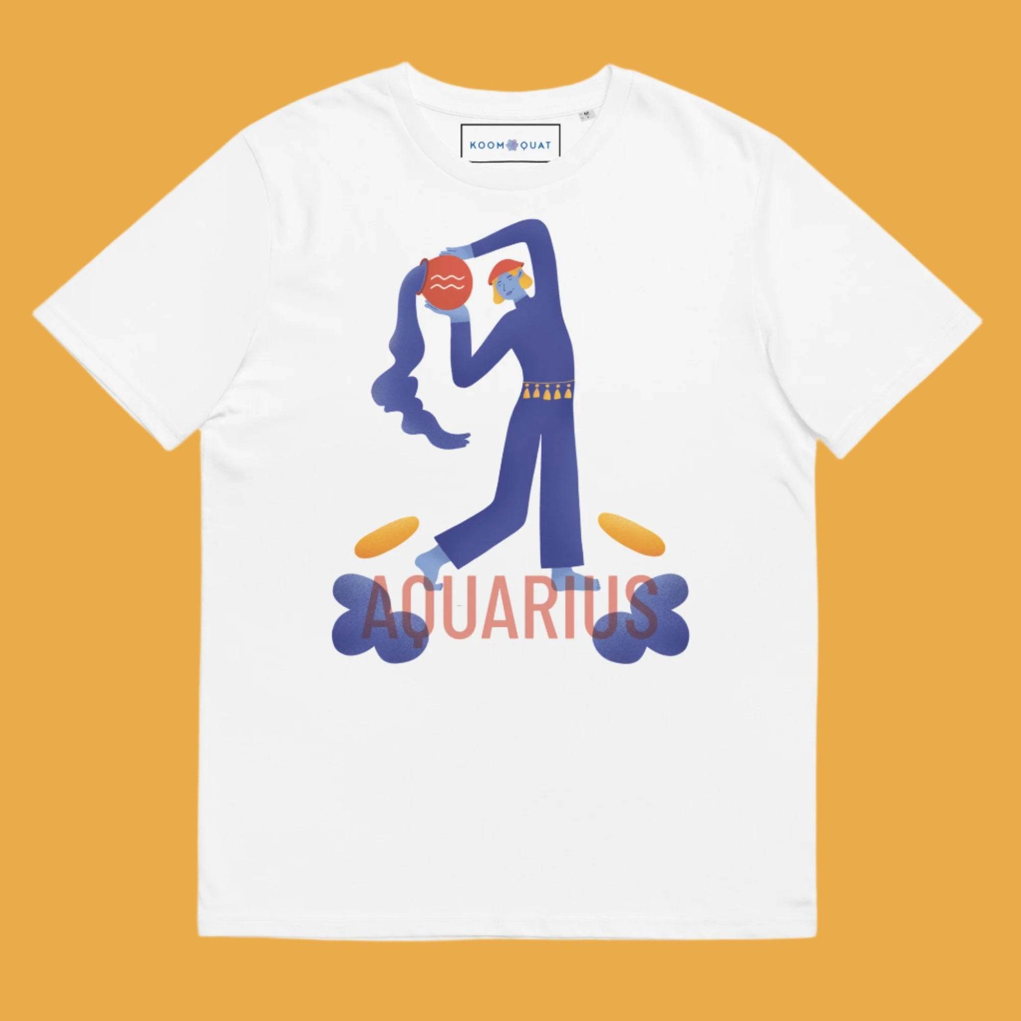 Aquarius Unisex Organic Cotton T-Shirt - Raw Edition - 