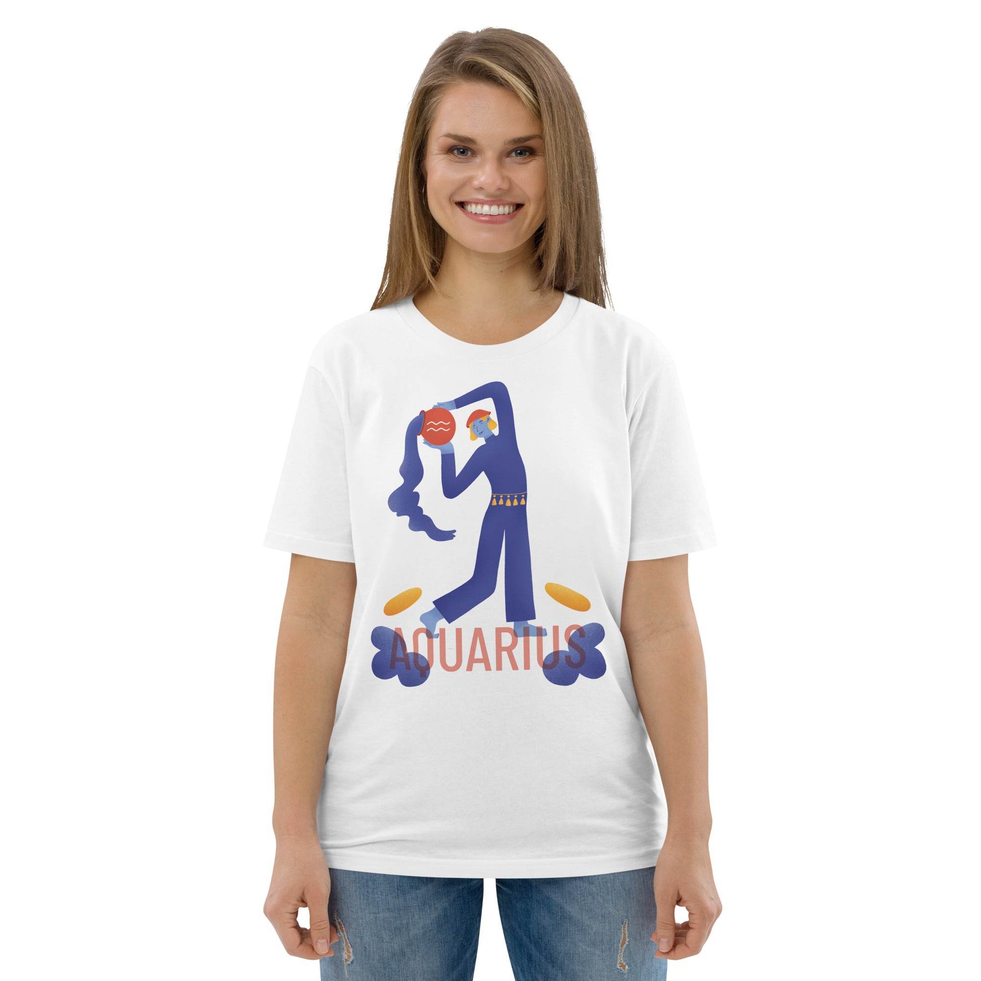 Aquarius Unisex Organic Cotton T-Shirt - Raw Edition - 
