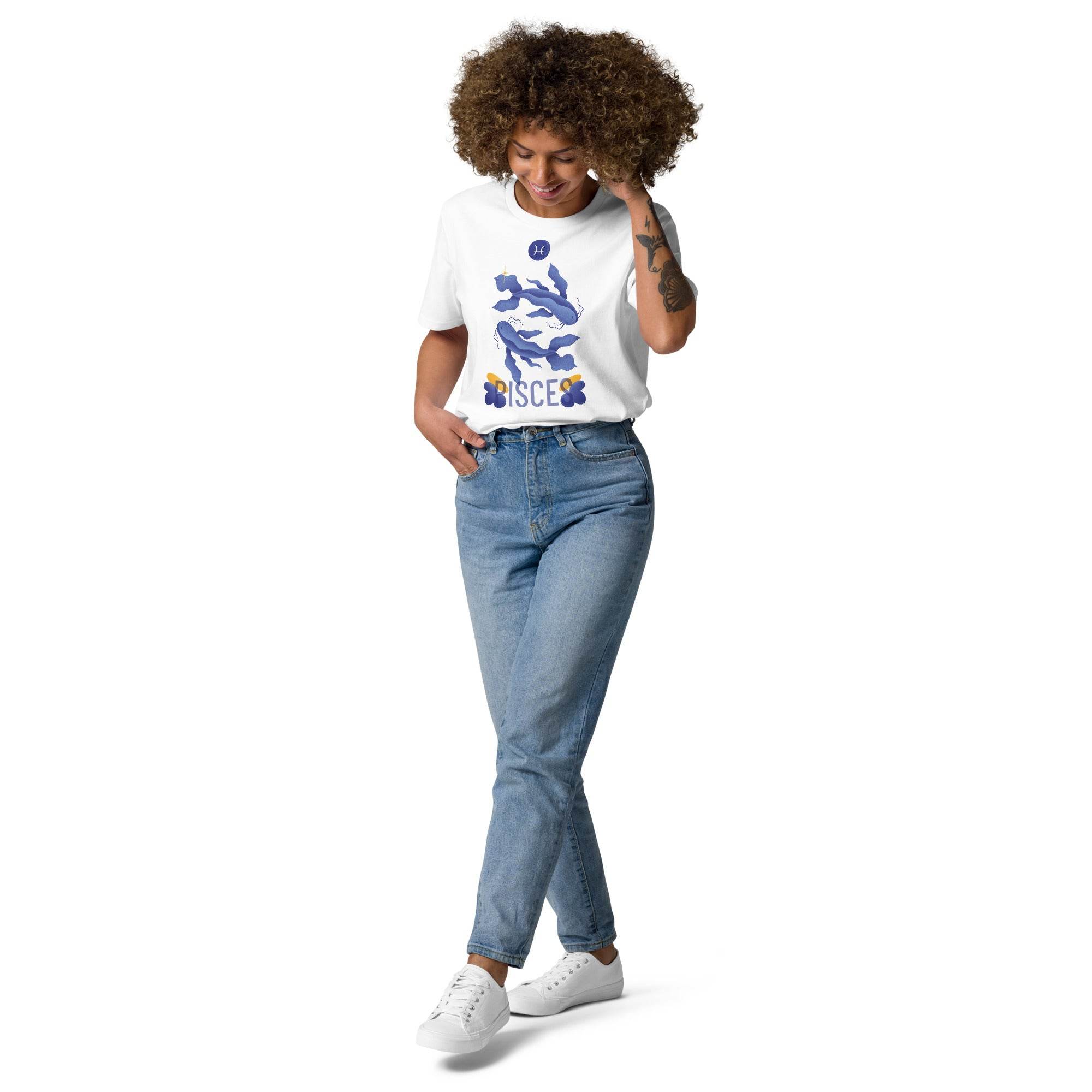 Pisces Unisex Organic Cotton T-Shirt - Raw Edition - 