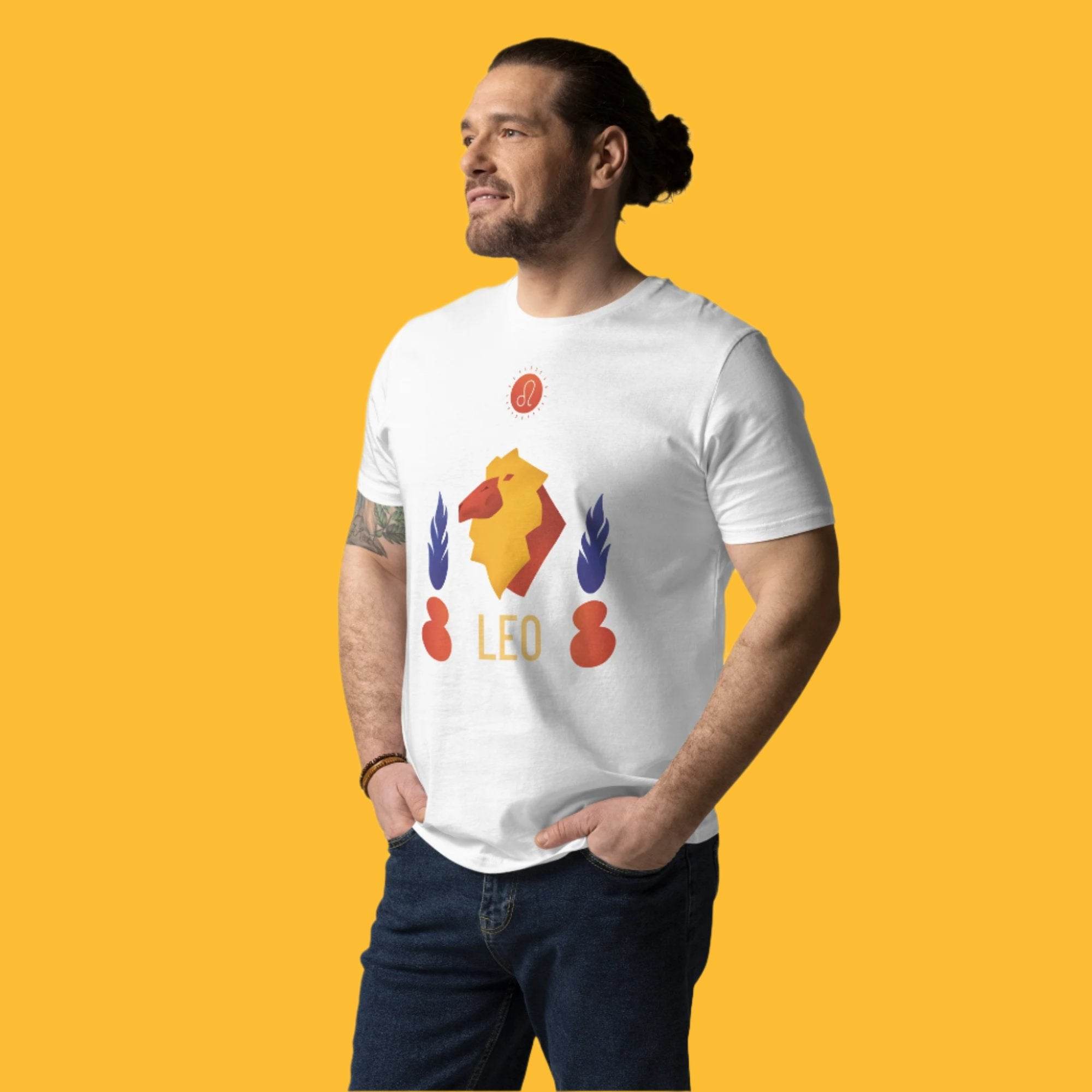 Leo Unisex Organic Cotton T-Shirt - Raw Edition - 