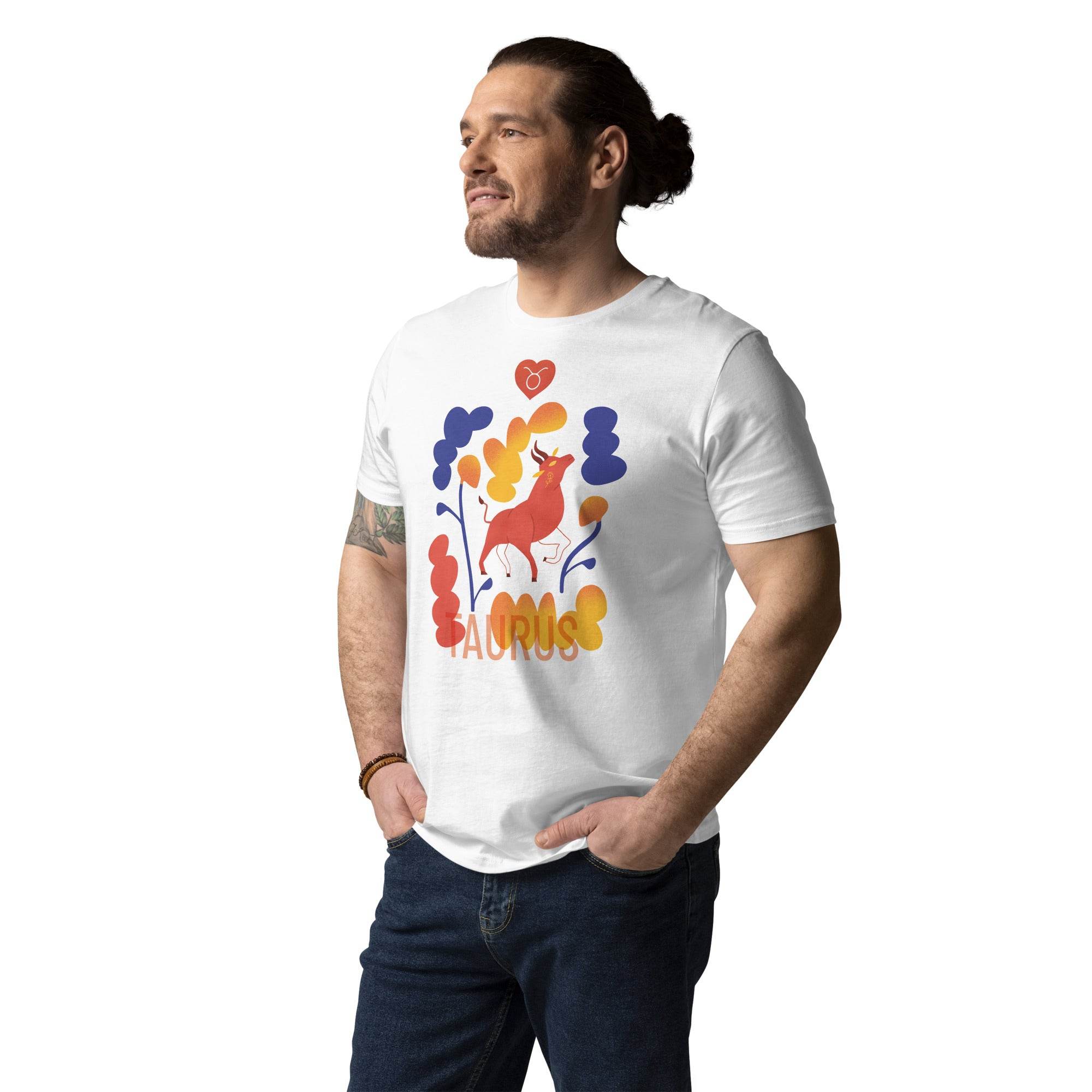TAURUS Unisex Organic Cotton T-Shirt Raw - 