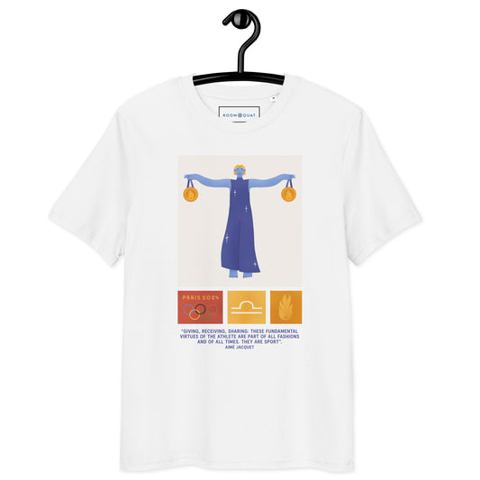 Unisex organic cotton t-shirt JO 2024 LIBRA