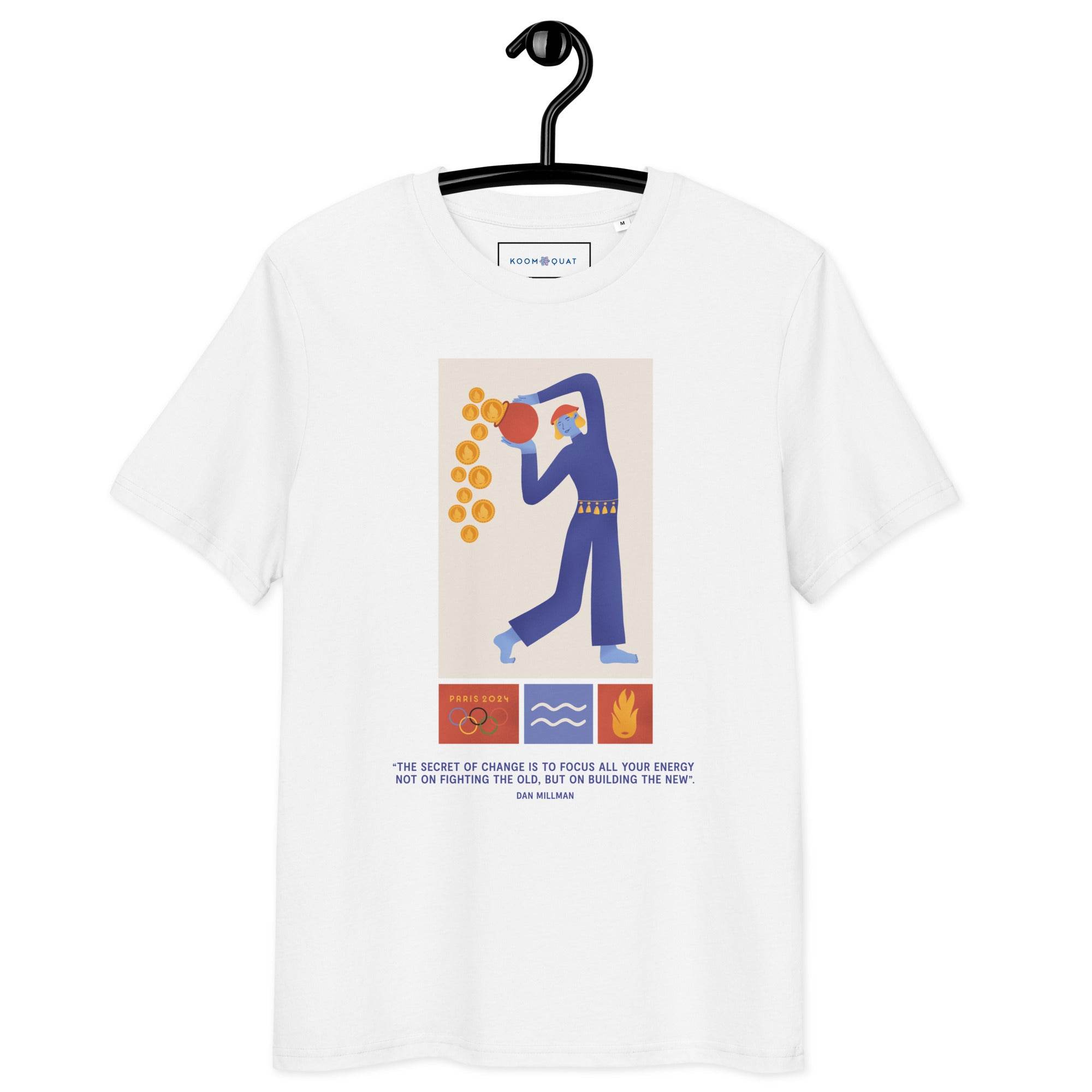 Unisex organic cotton t-shirt JO 2024 AQUARIUS - 