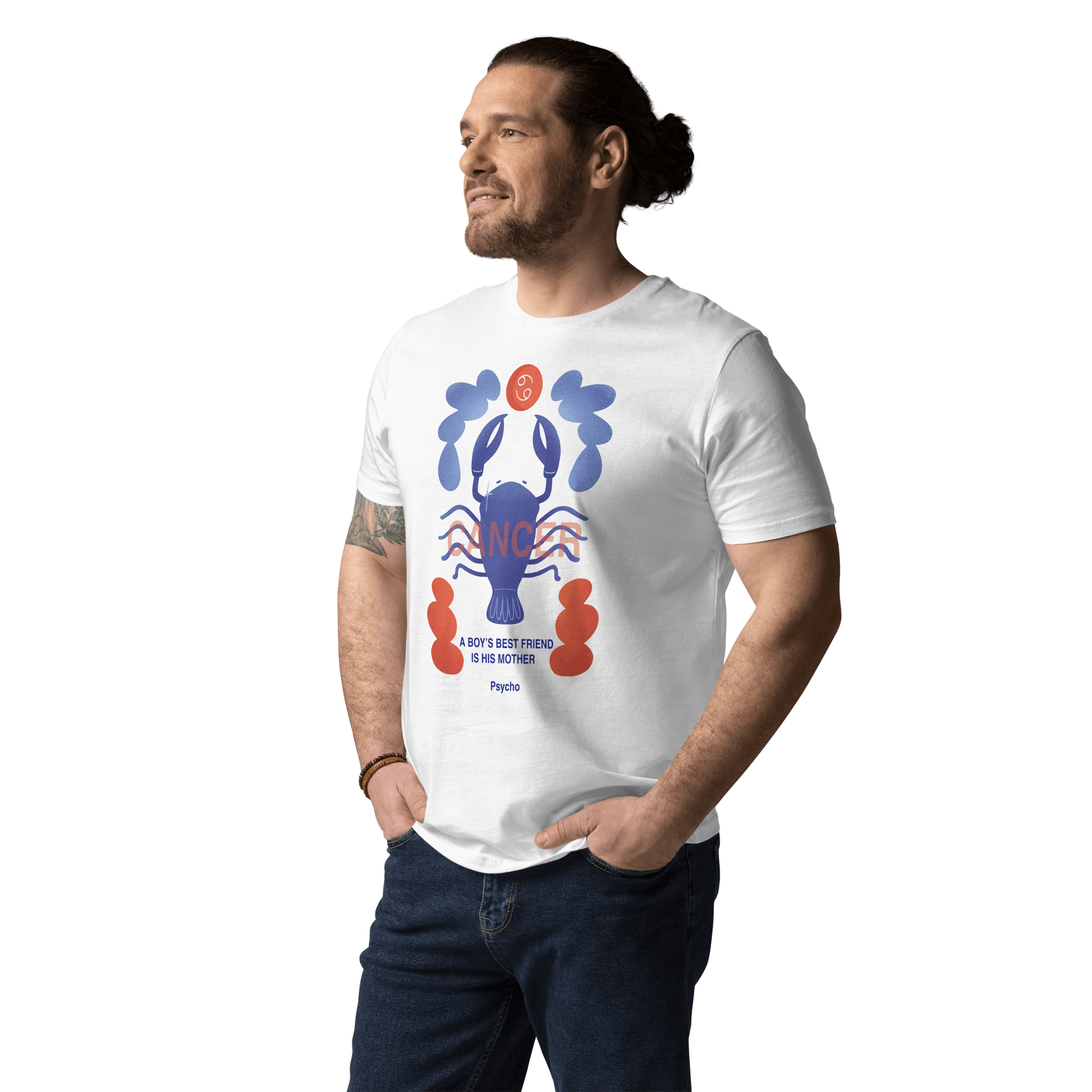 Cancer Unisex Organic Cotton T-Shirt - Psycho Edition - 