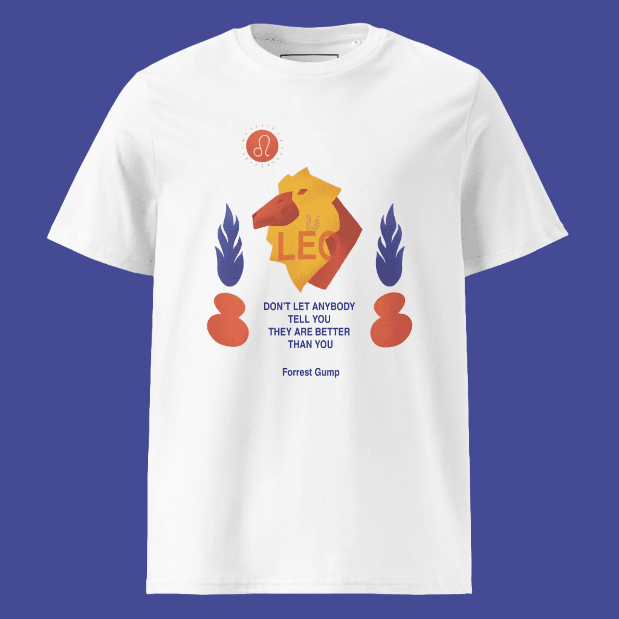 Leo Unisex Organic Cotton T-Shirt - Forrest Gump Edition - 