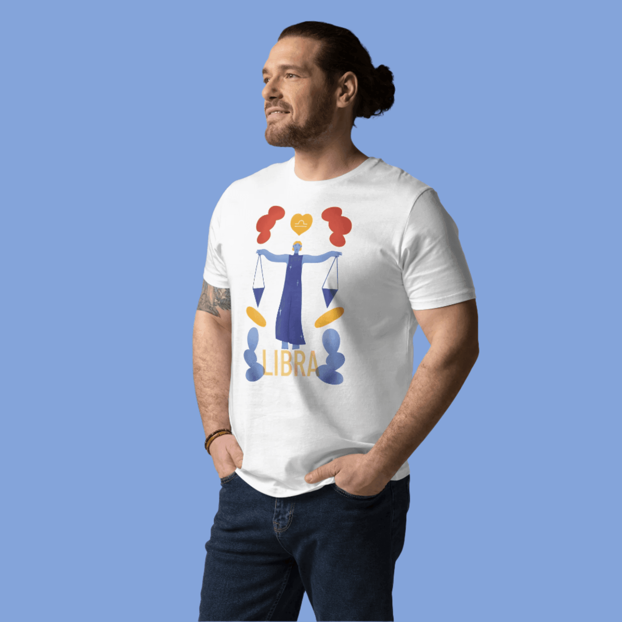 Libra Unisex Organic Cotton T-Shirt - Raw Edition - 