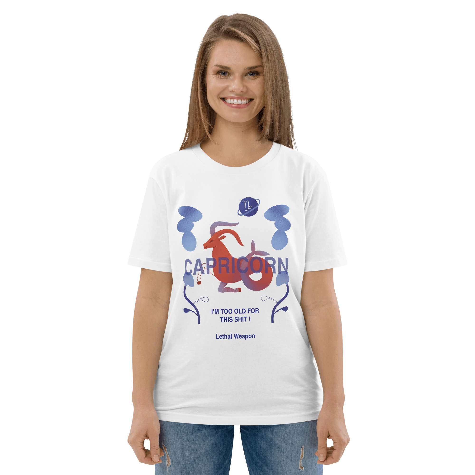 Capricorn Unisex Organic Cotton T-Shirt - Lethal Weapon Edition - 