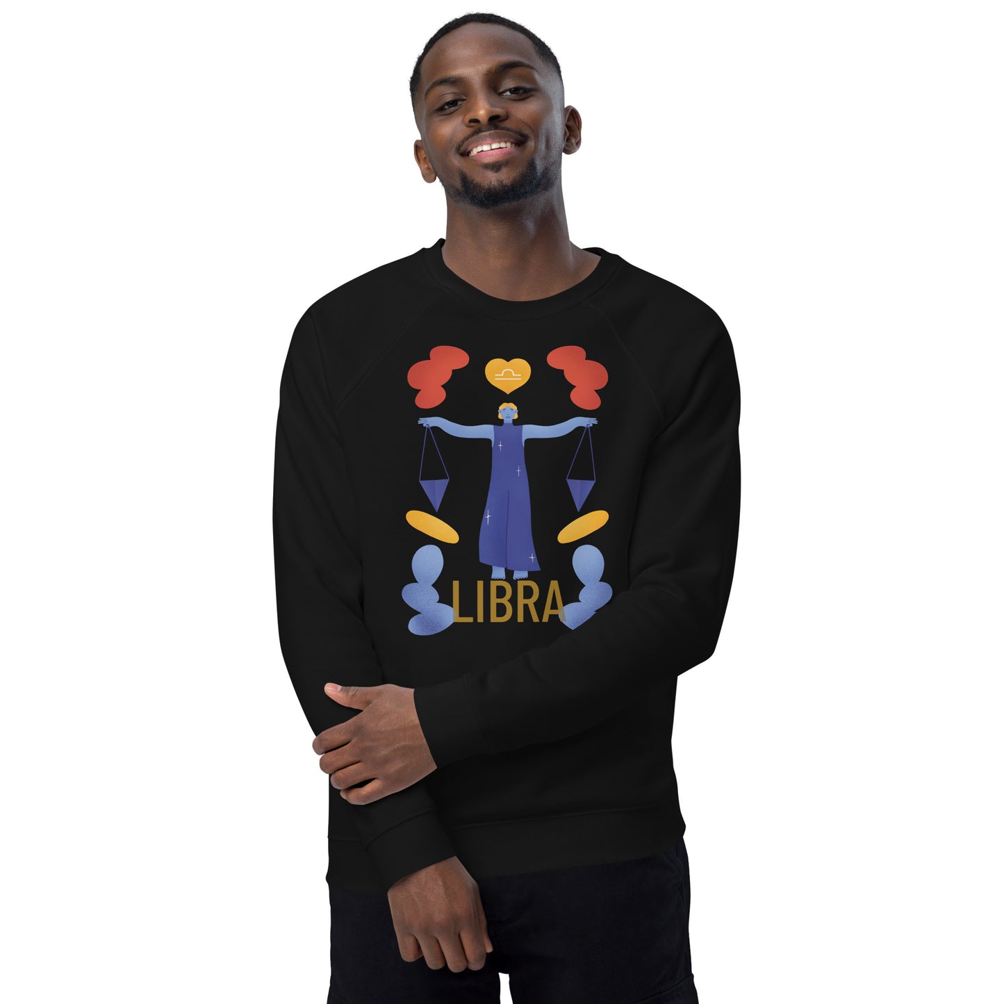 Libra Unisex Organic Raglan Sweatshirt - Raw Edition