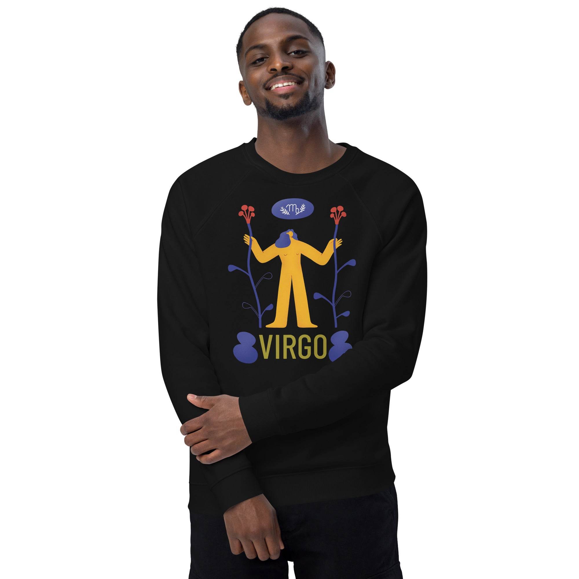Virgo Unisex Organic Raglan Sweatshirt - Raw Edition - 
