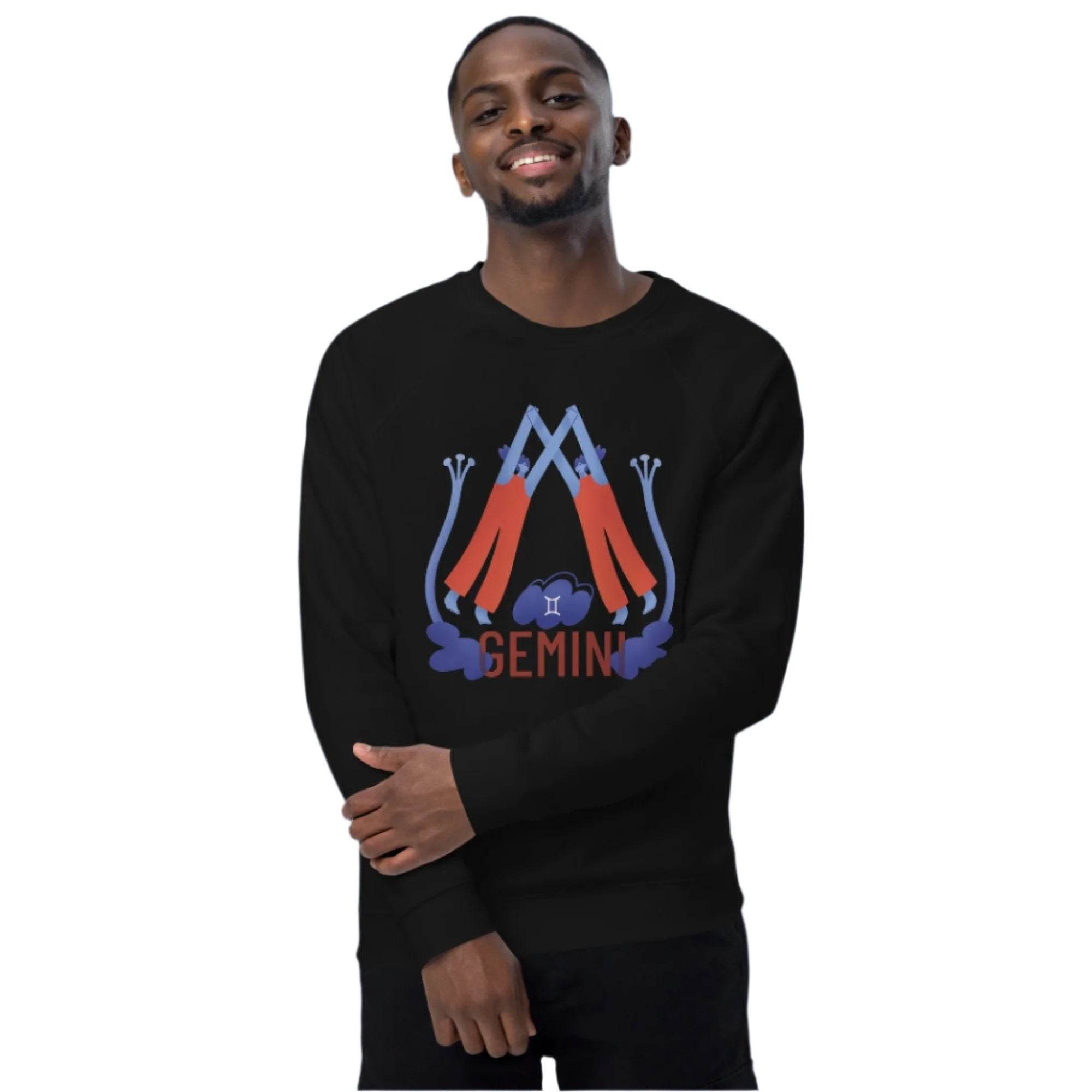 Gemini Unisex Organic Raglan Sweatshirt - Raw Edition - 