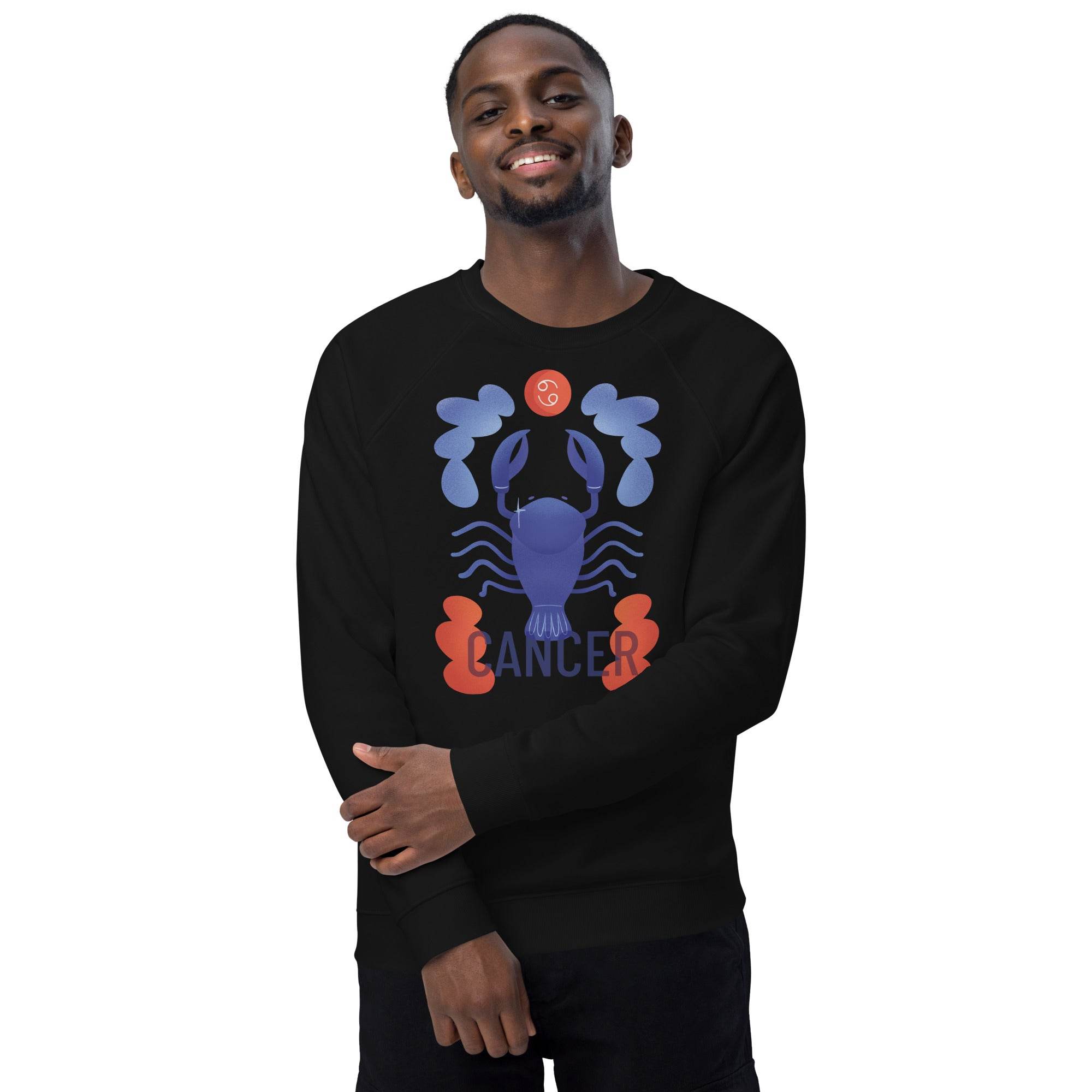 Cancer Unisex Organic Raglan Sweatshirt - Raw Edition - 