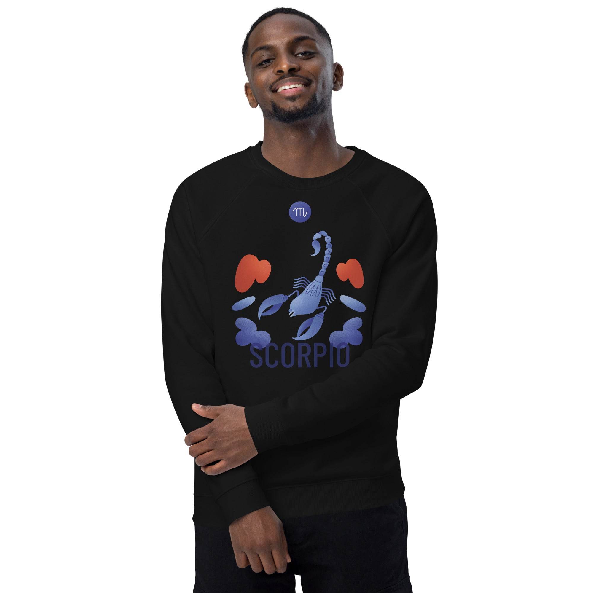 Scorpio Unisex Organic Raglan Sweatshirt - Raw Edition - 