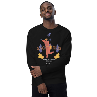 Sagittarius Unisex Organic Raglan Sweatshirt - The Blues Brothers Edition