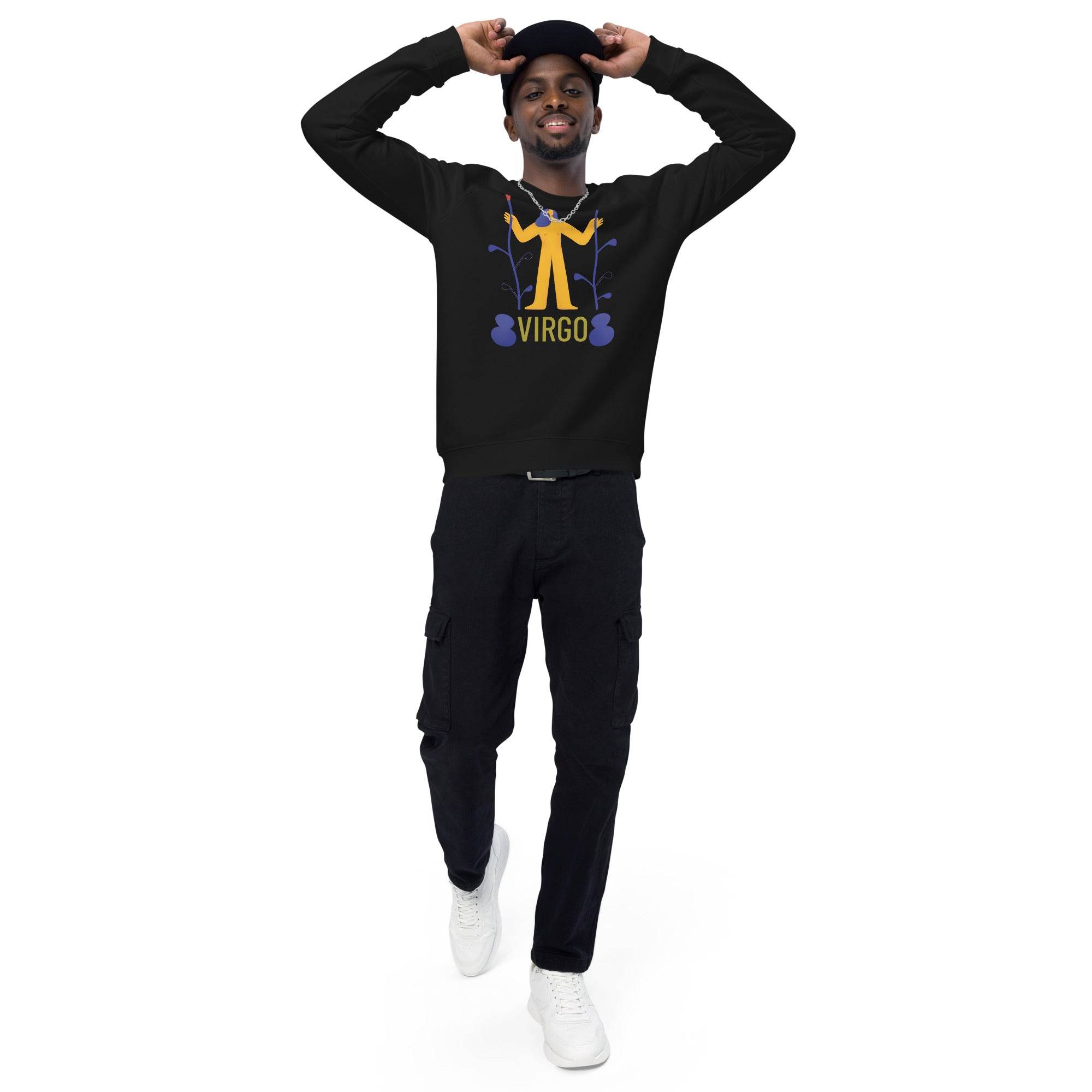 Virgo Unisex Organic Raglan Sweatshirt - Raw Edition - 