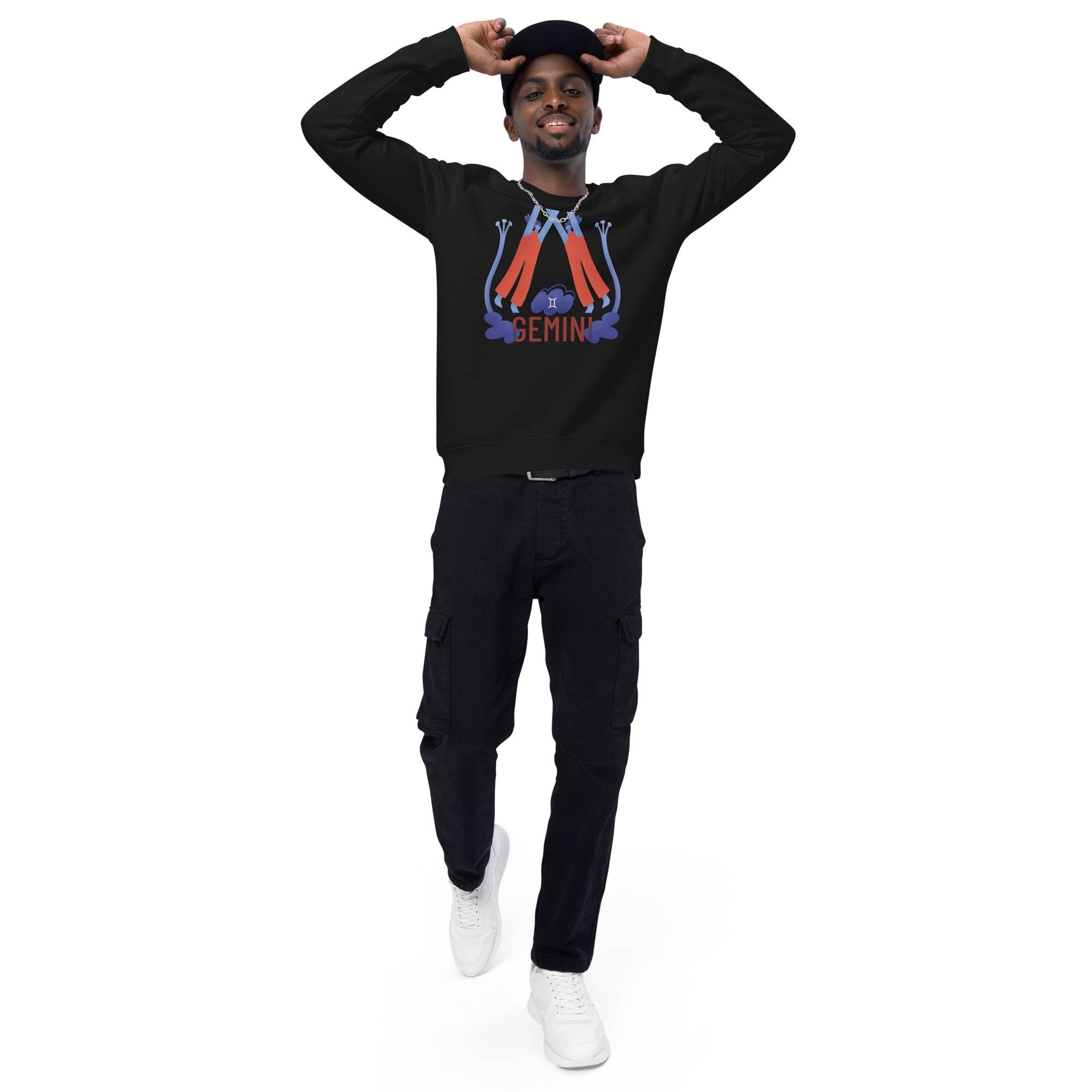 Gemini Unisex Organic Raglan Sweatshirt - Raw Edition - 