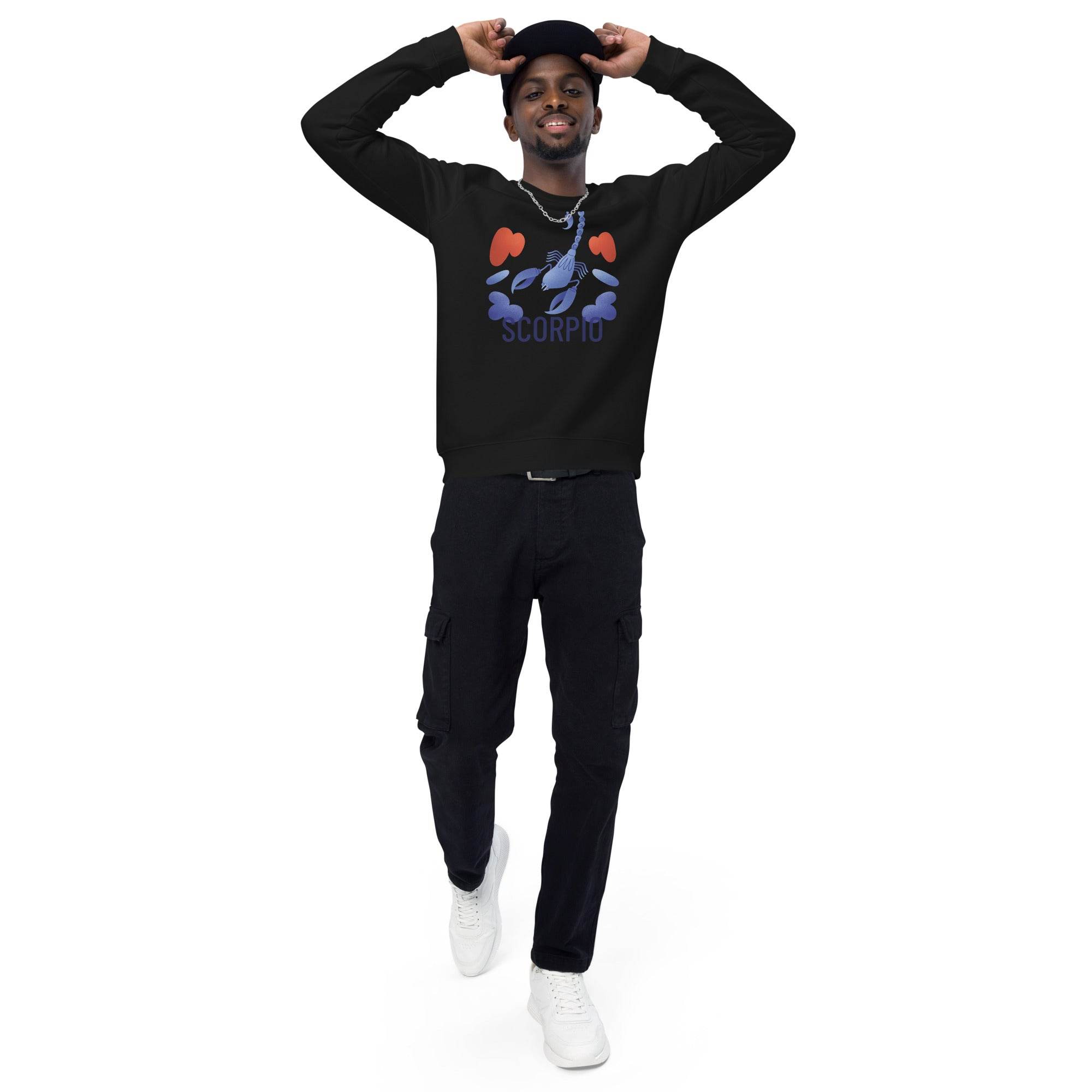 Scorpio Unisex Organic Raglan Sweatshirt - Raw Edition - 