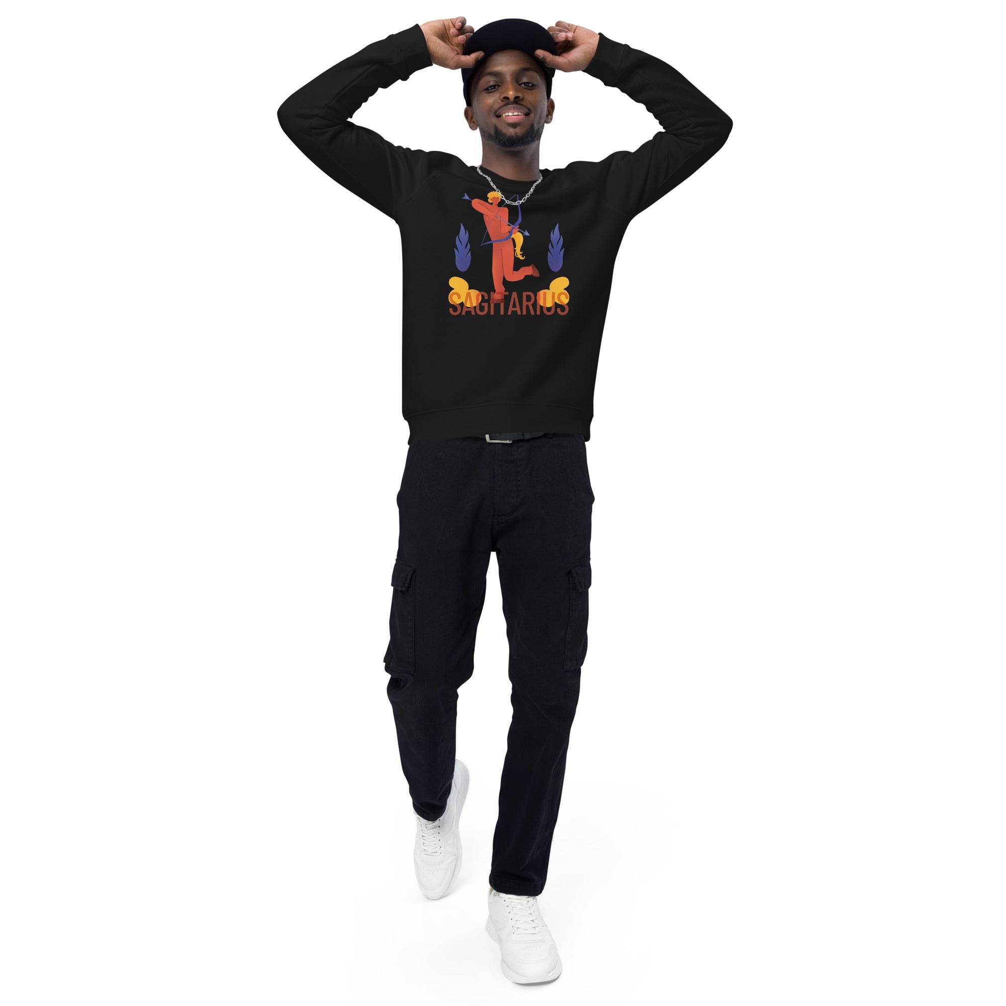 Sagittarius Unisex Organic Raglan Sweatshirt - Raw Edition - 