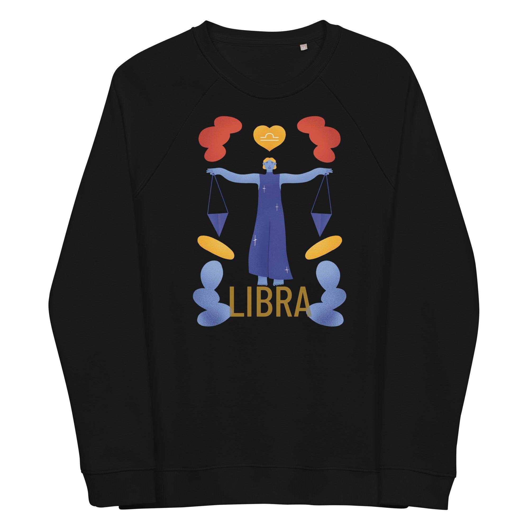 Libra Unisex Organic Raglan Sweatshirt - Raw Edition - 