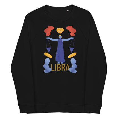 Libra Unisex Organic Raglan Sweatshirt - Raw Edition