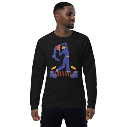 Aquarius Unisex Organic Raglan Sweatshirt - Raw Edition