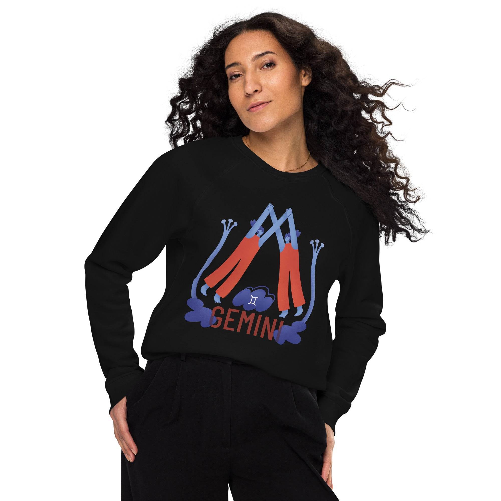 Gemini Unisex Organic Raglan Sweatshirt - Raw Edition - 