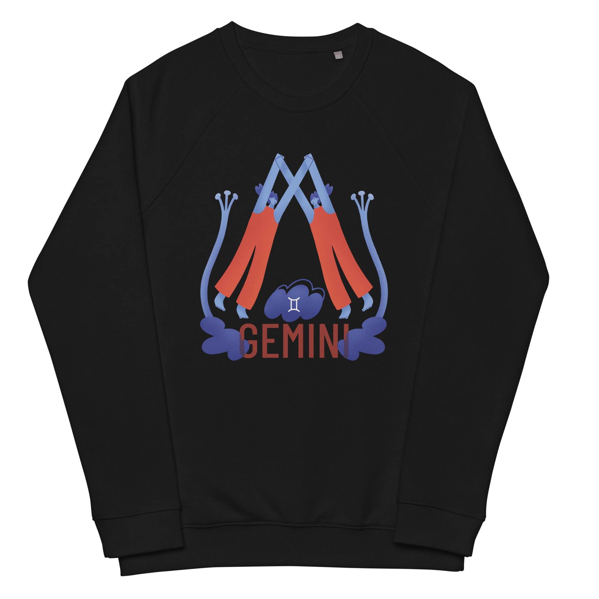 Gemini Unisex Organic Raglan Sweatshirt - Raw Edition - 