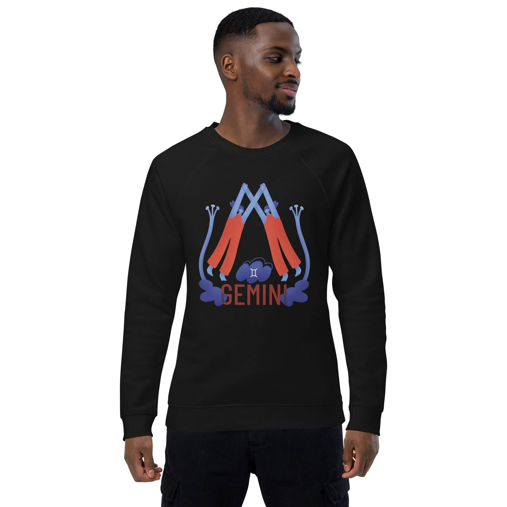Gemini Unisex Organic Raglan Sweatshirt - Raw Edition - 