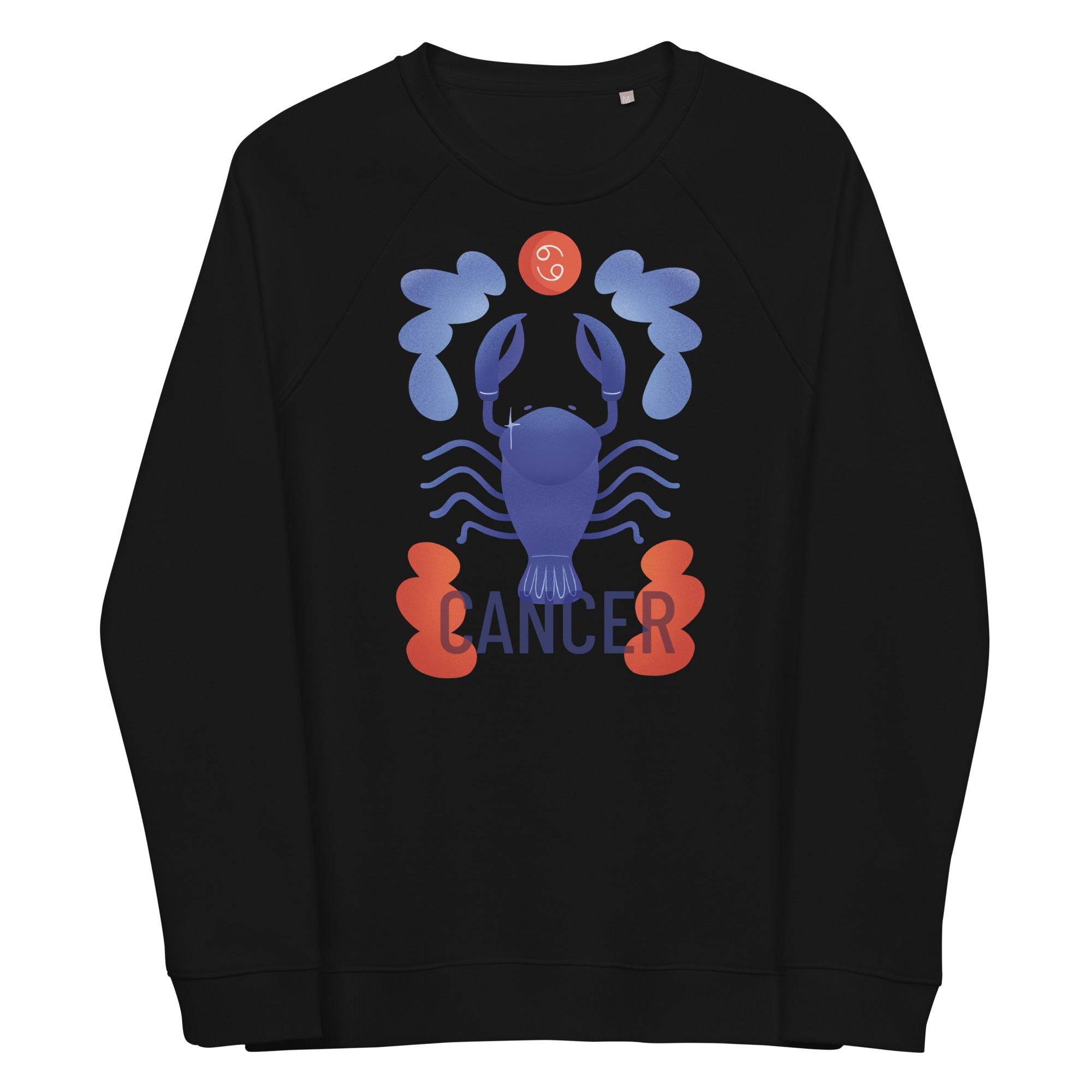 Cancer Unisex Organic Raglan Sweatshirt - Raw Edition - 