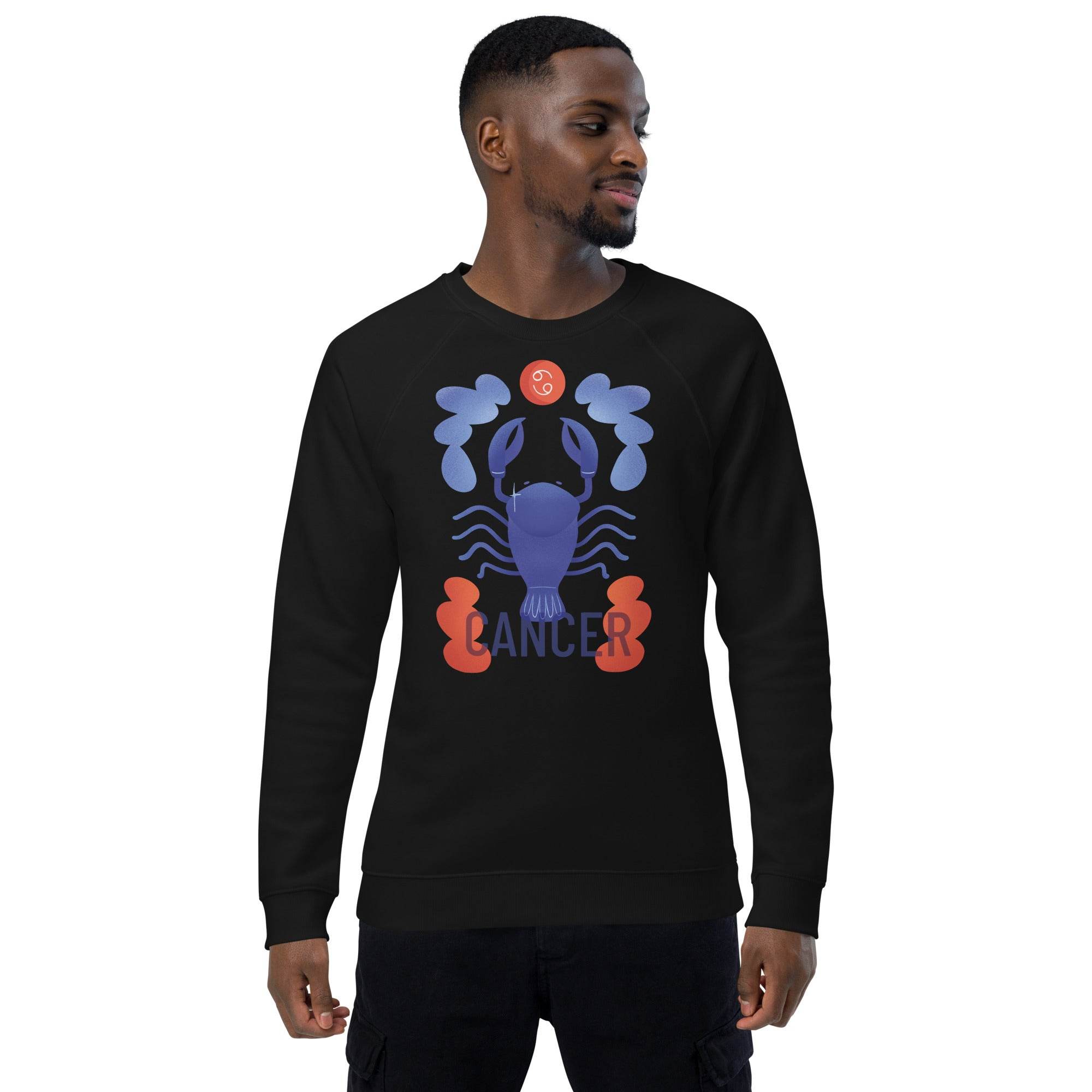 Cancer Unisex Organic Raglan Sweatshirt - Raw Edition - 