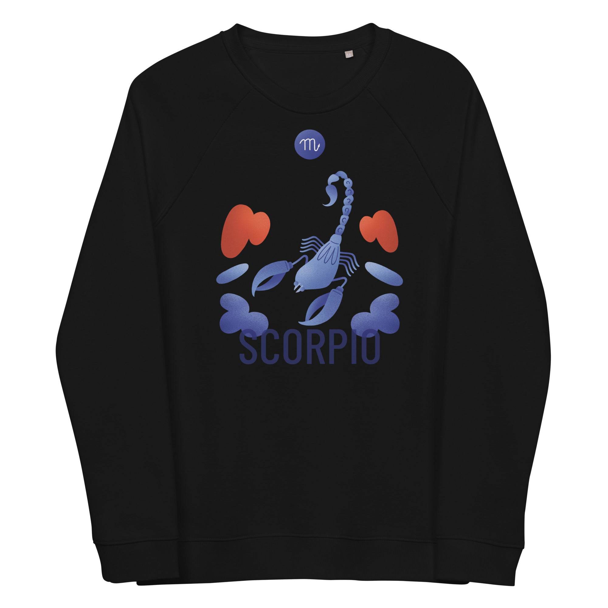 Scorpio Unisex Organic Raglan Sweatshirt - Raw Edition - 
