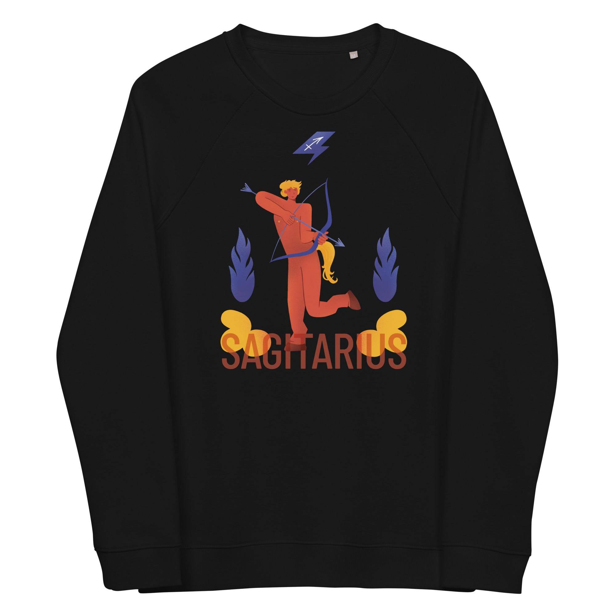 Sagittarius Unisex Organic Raglan Sweatshirt - Raw Edition - 