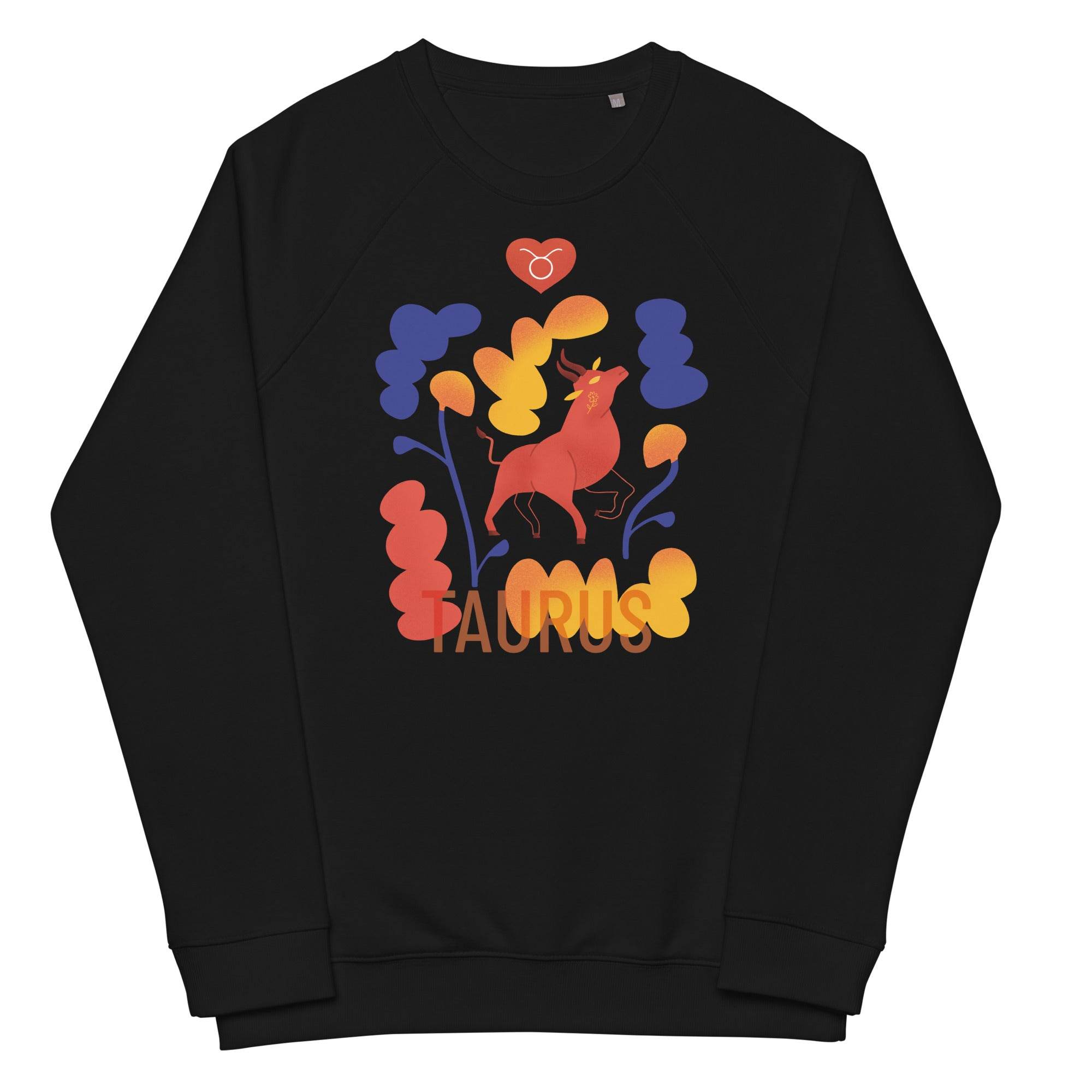 TAURUS Unisex Organic Raglan Sweatshirt Raw - 