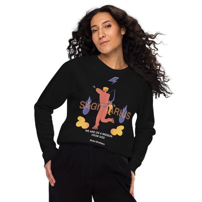 Sagittarius Unisex Organic Raglan Sweatshirt - The Blues Brothers Edition