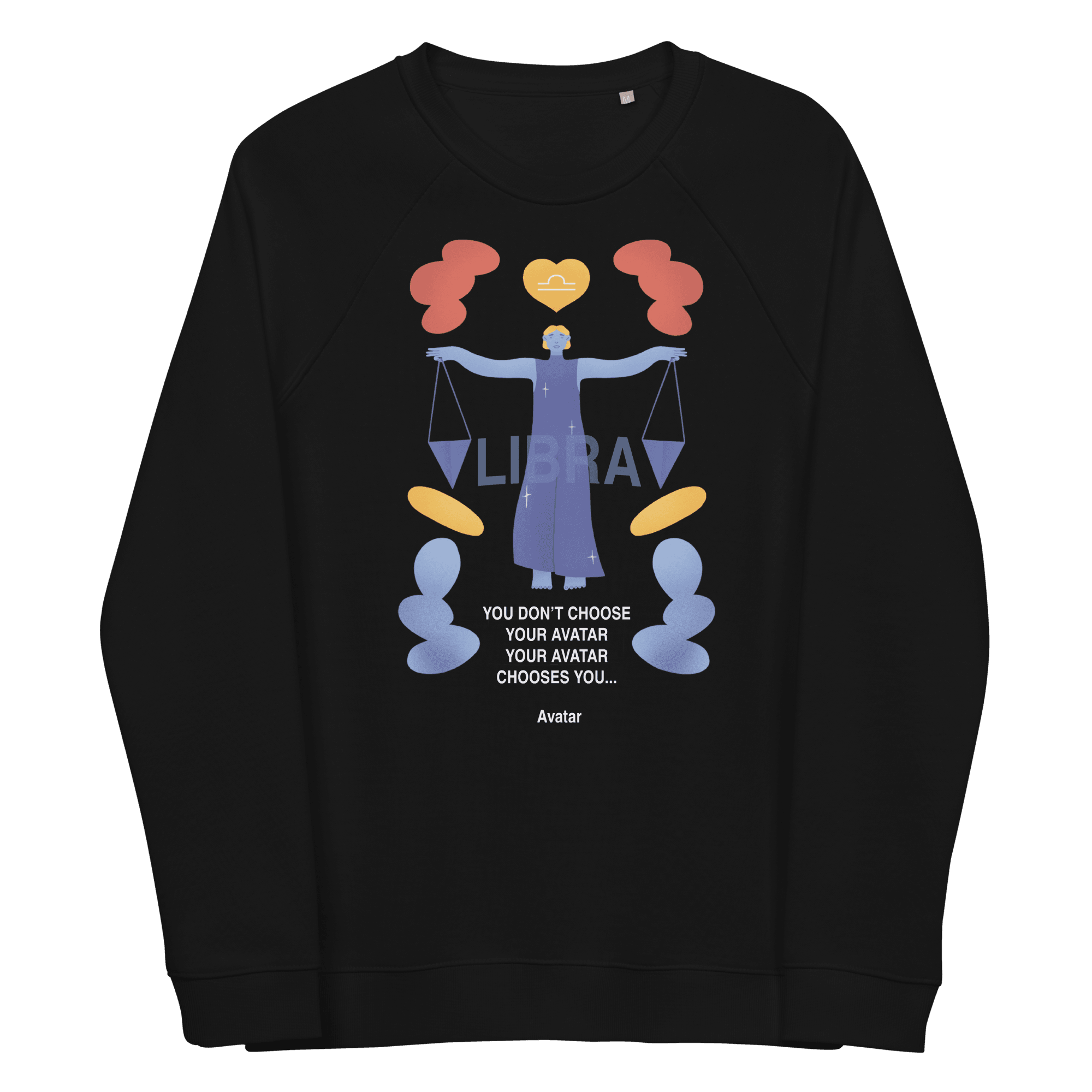 Libra Unisex Organic Raglan Sweatshirt - Avatar Edition - 