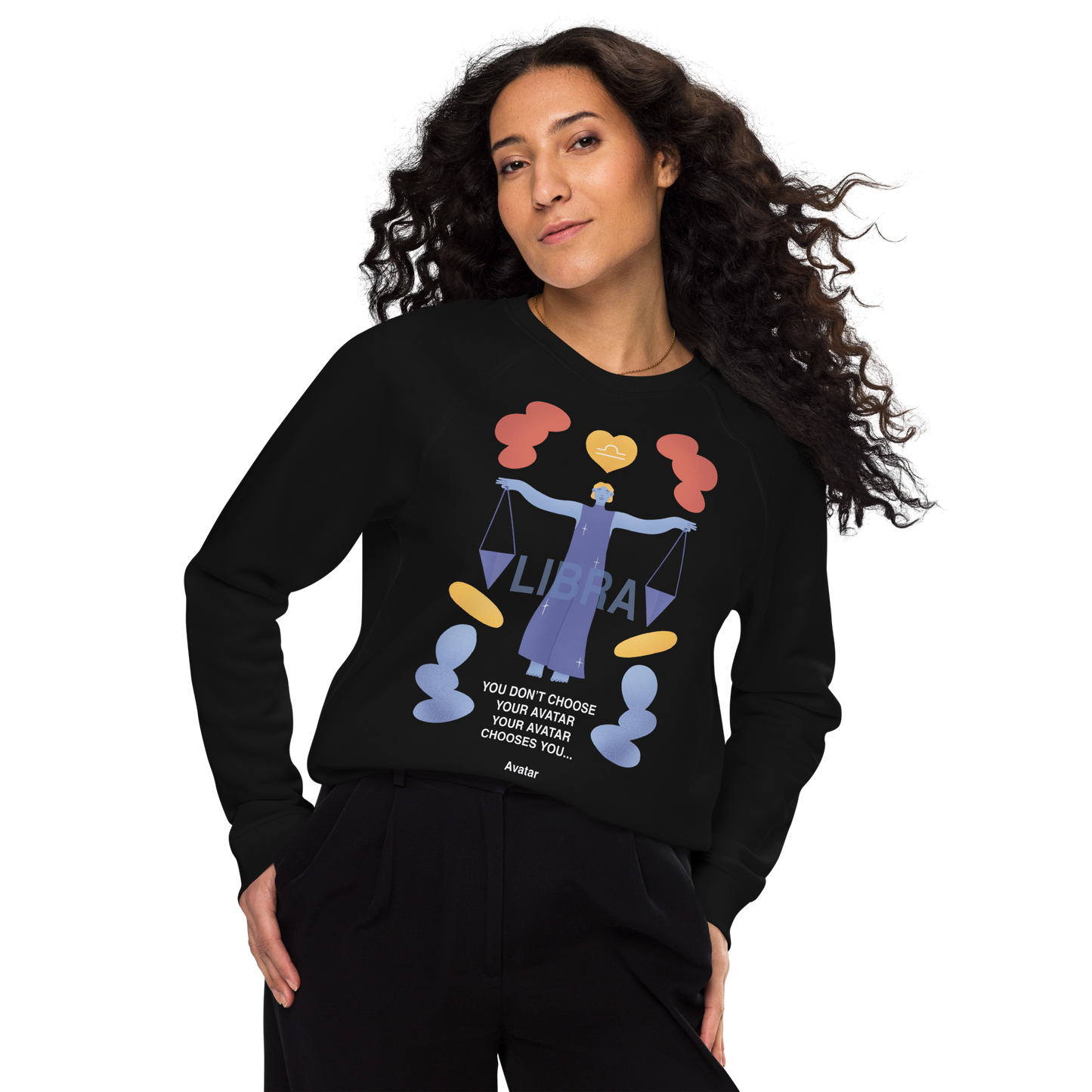 Libra Unisex Organic Raglan Sweatshirt - Avatar Edition