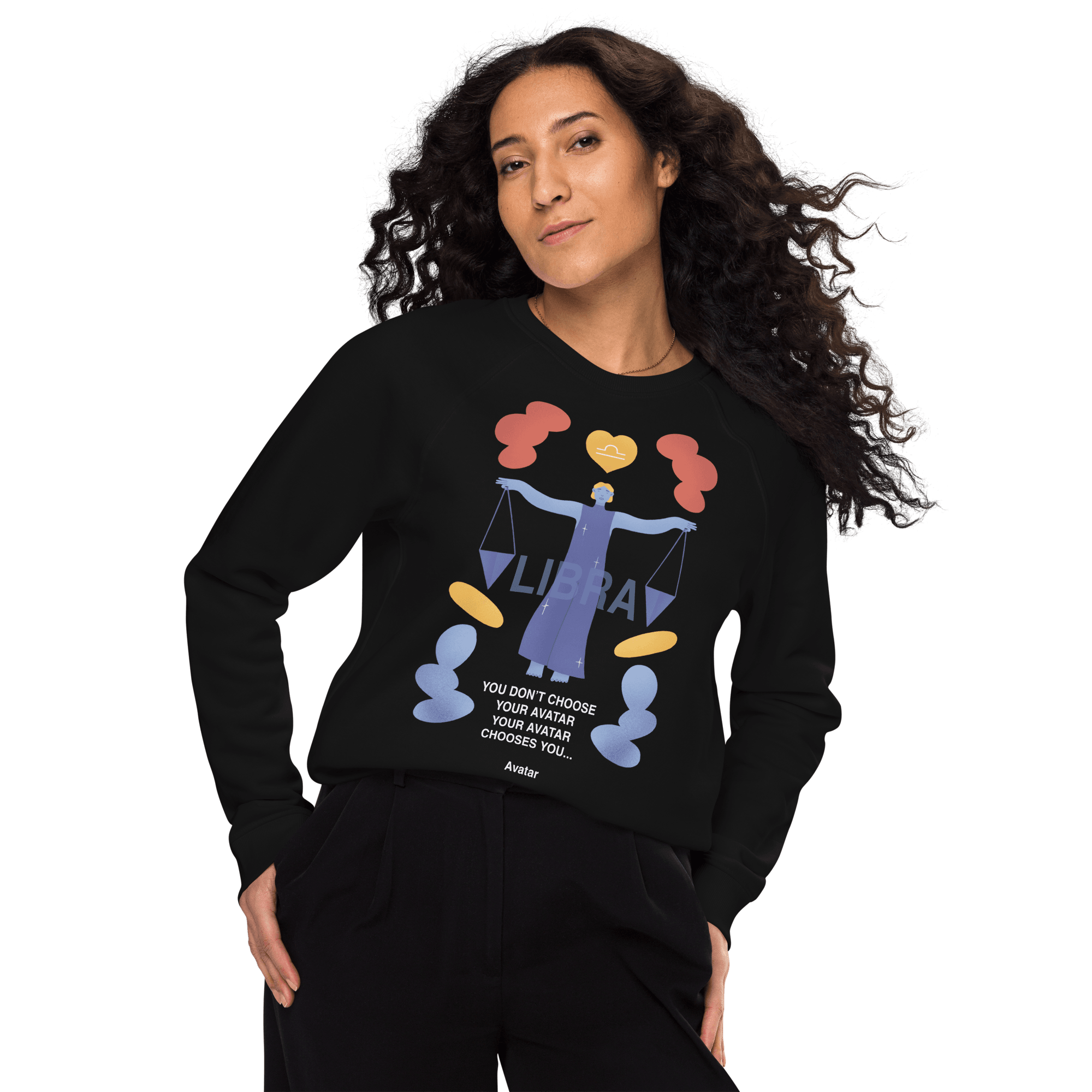 Libra Unisex Organic Raglan Sweatshirt - Avatar Edition - 