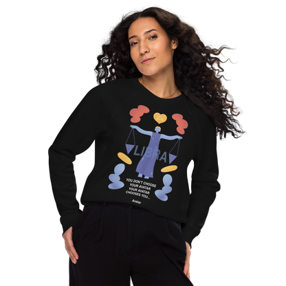 Libra Unisex Organic Raglan Sweatshirt - Avatar Edition