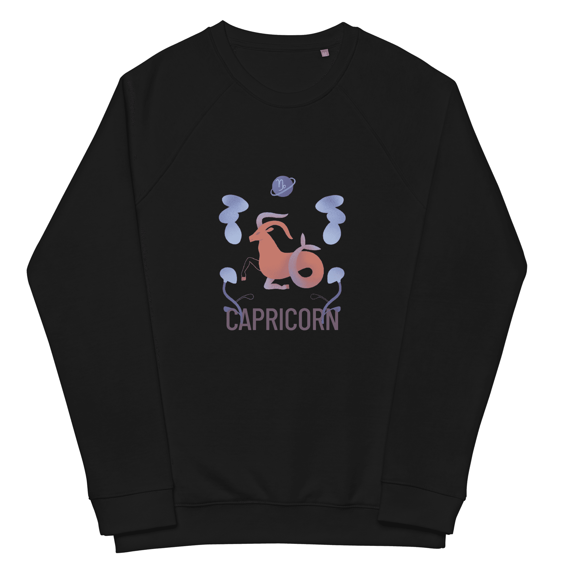 Capricorn Unisex Organic Raglan Sweatshirt - Raw Edition - 