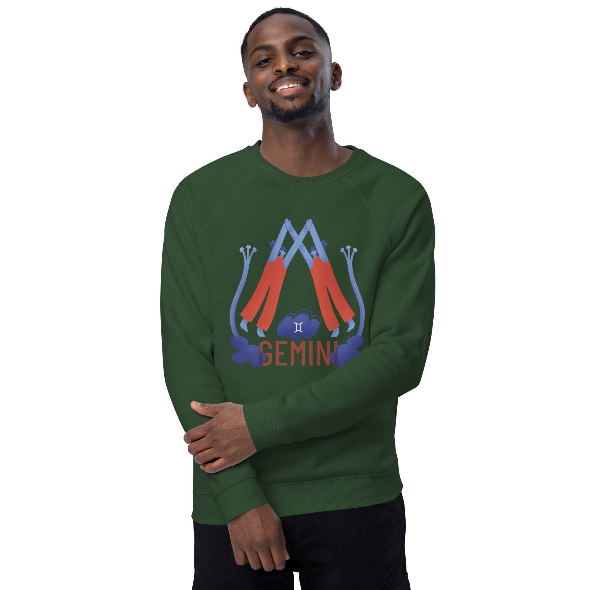 Gemini Unisex Organic Raglan Sweatshirt - Raw Edition - 