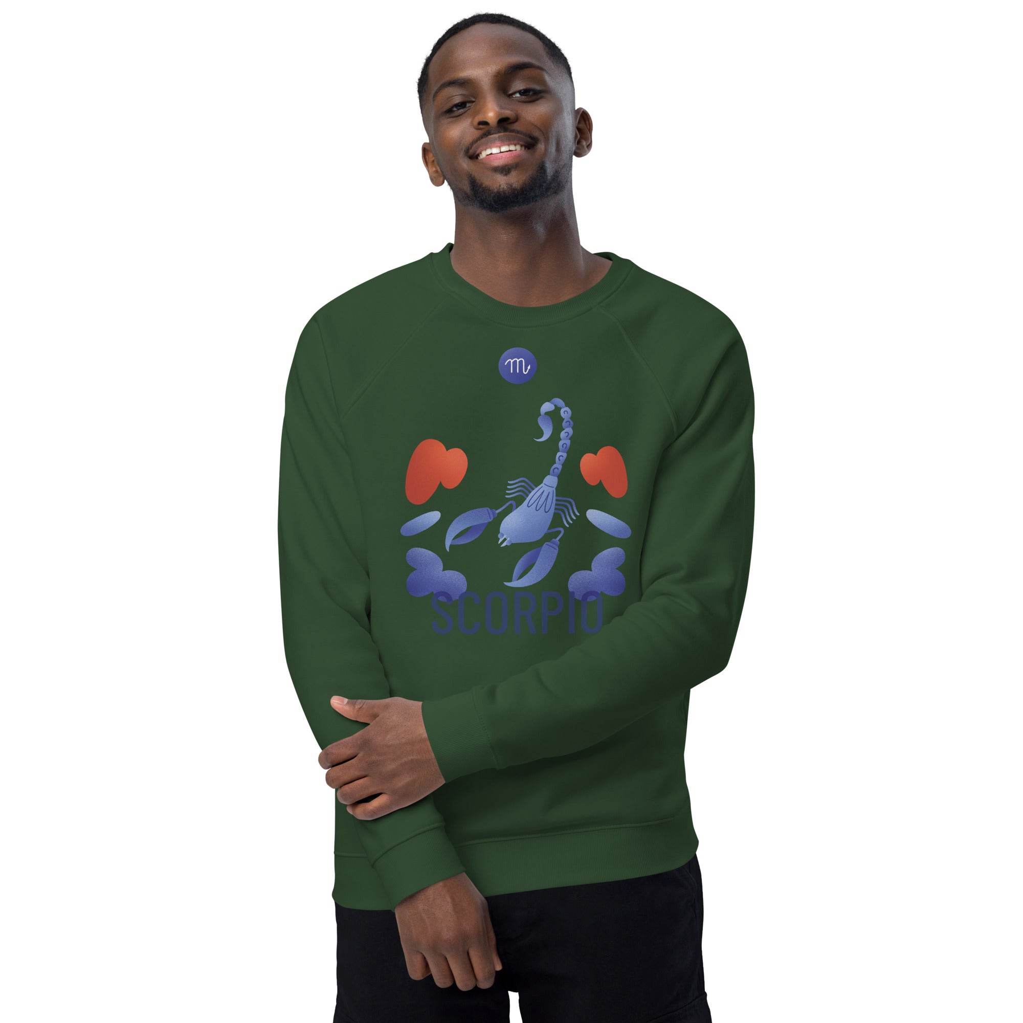 Scorpio Unisex Organic Raglan Sweatshirt - Raw Edition - 