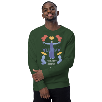 Libra Unisex Organic Raglan Sweatshirt - Avatar Edition