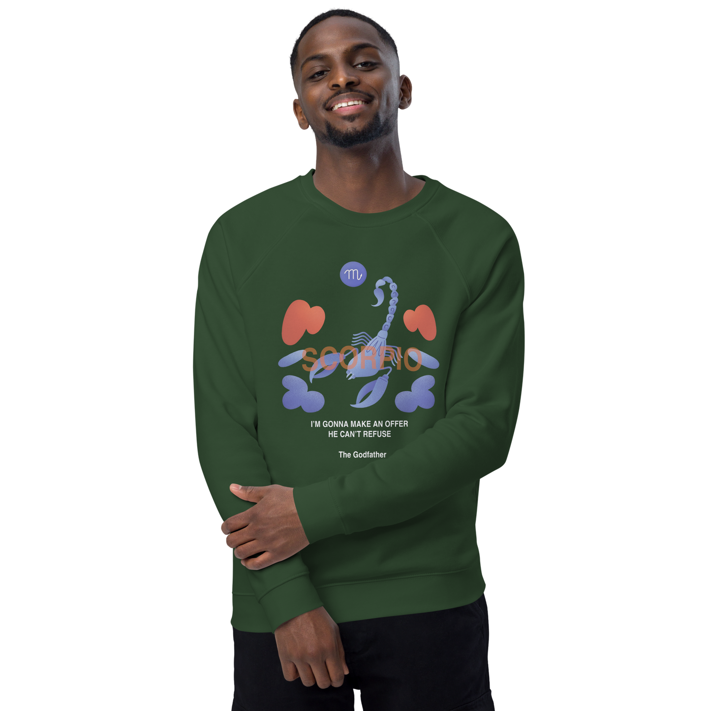 Scorpio Unisex Organic Raglan Sweatshirt - Godfather B Edition