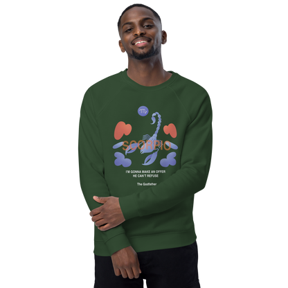 Scorpio Unisex Organic Raglan Sweatshirt - Godfather B Edition