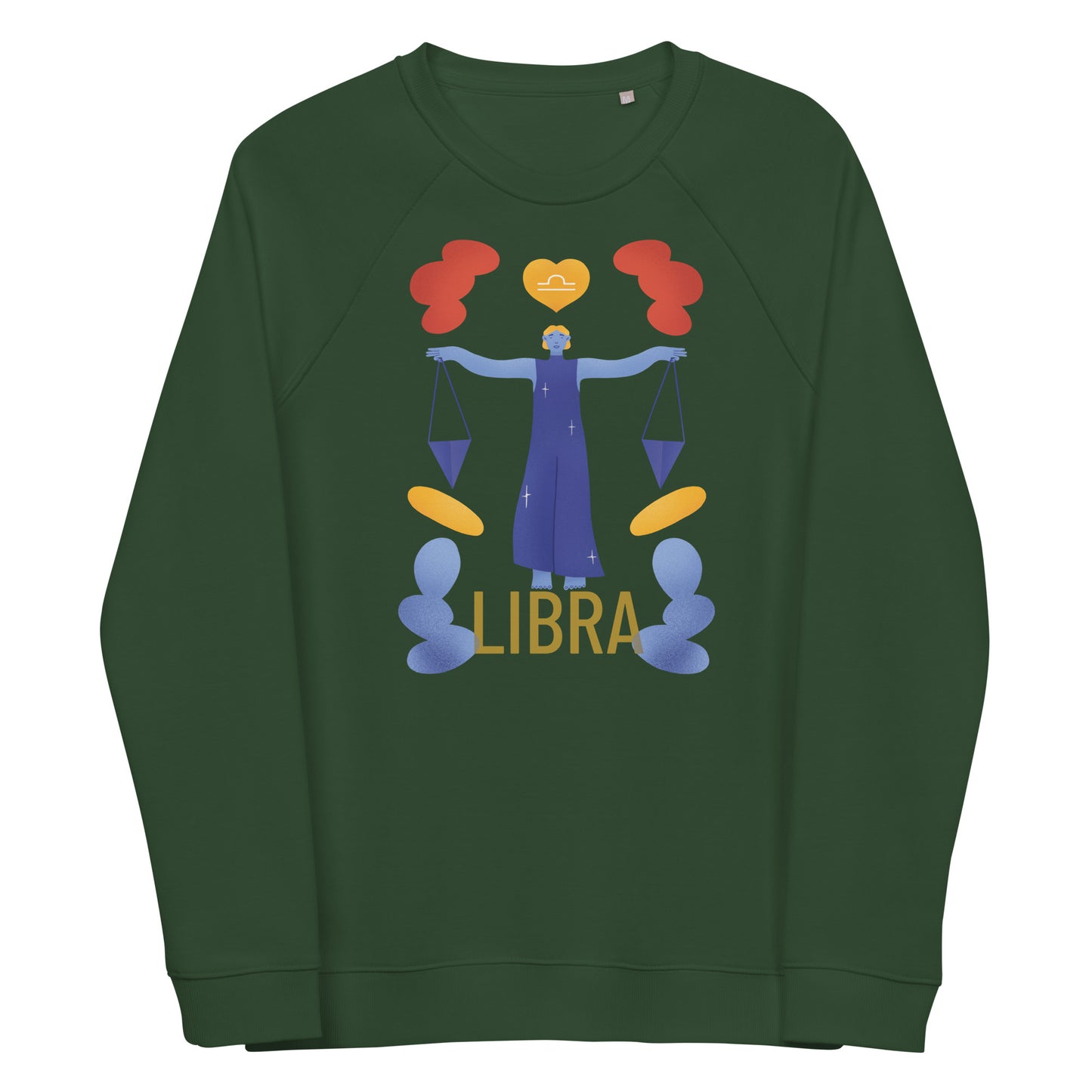 Libra Unisex Organic Raglan Sweatshirt - Raw Edition