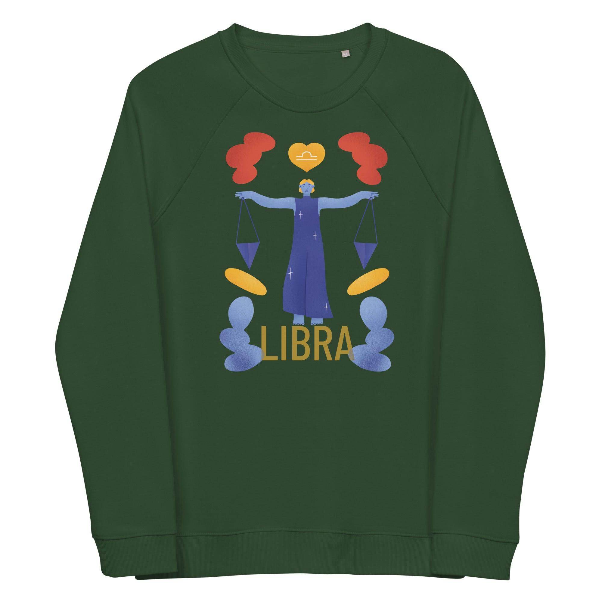 Libra Unisex Organic Raglan Sweatshirt - Raw Edition - 