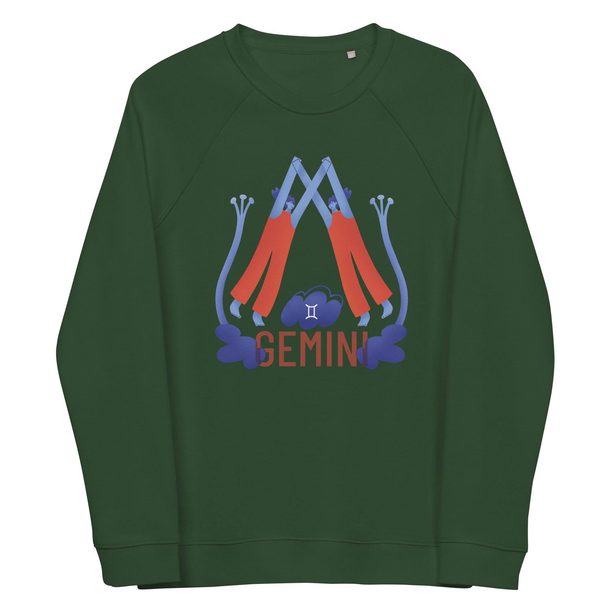 Gemini Unisex Organic Raglan Sweatshirt - Raw Edition - 