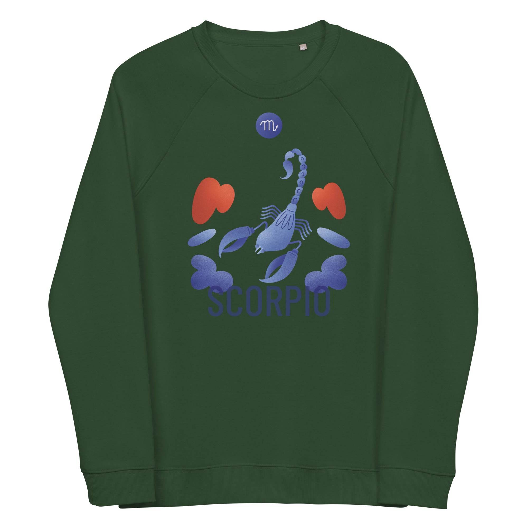 Scorpio Unisex Organic Raglan Sweatshirt - Raw Edition - 