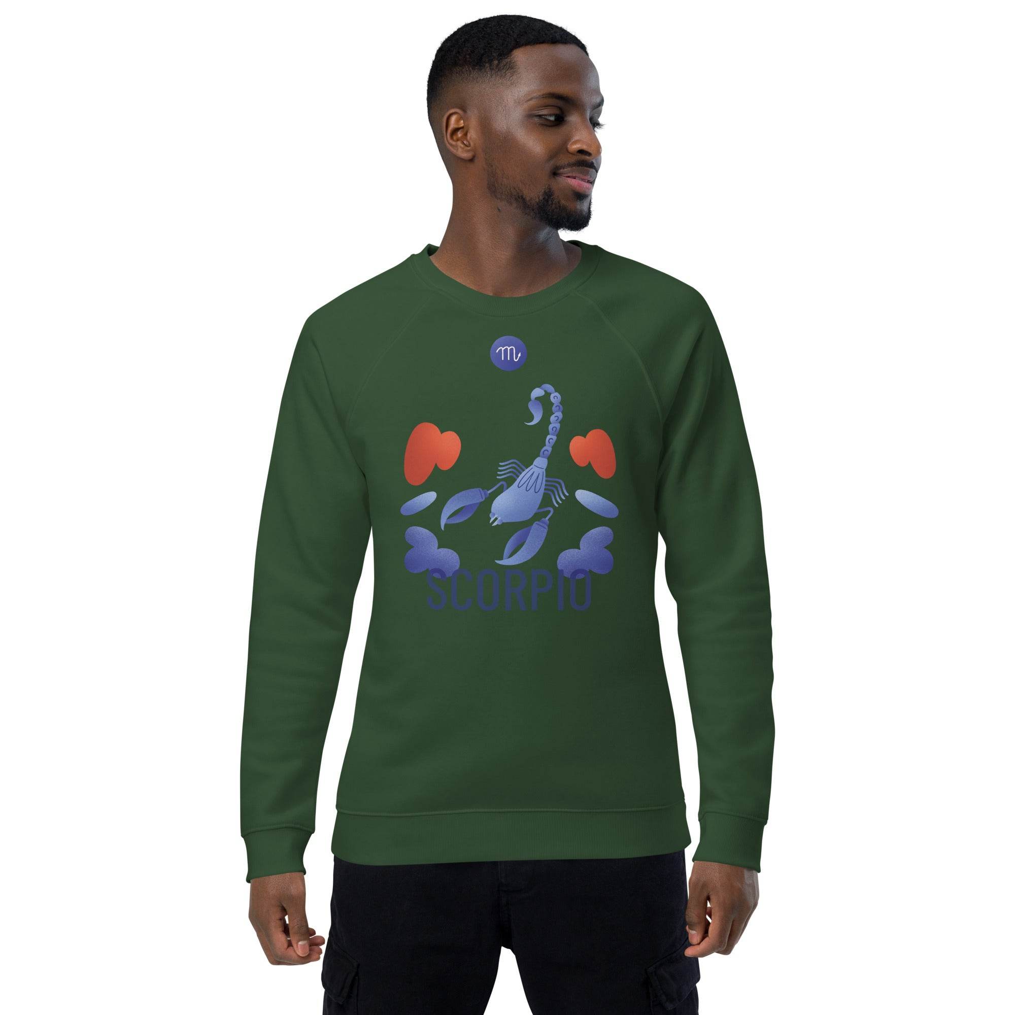 Scorpio Unisex Organic Raglan Sweatshirt - Raw Edition - 