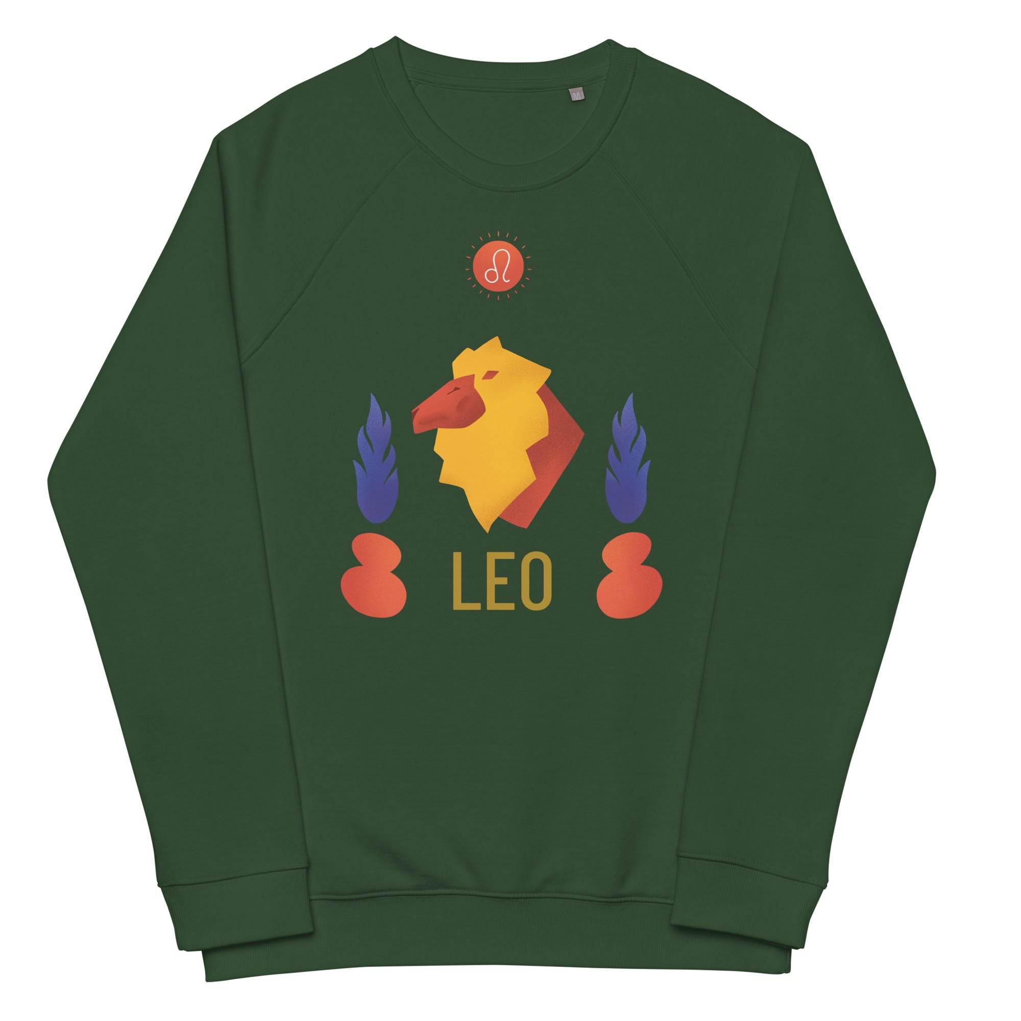 Leo Unisex Organic Raglan Sweatshirt - Raw Edition - 
